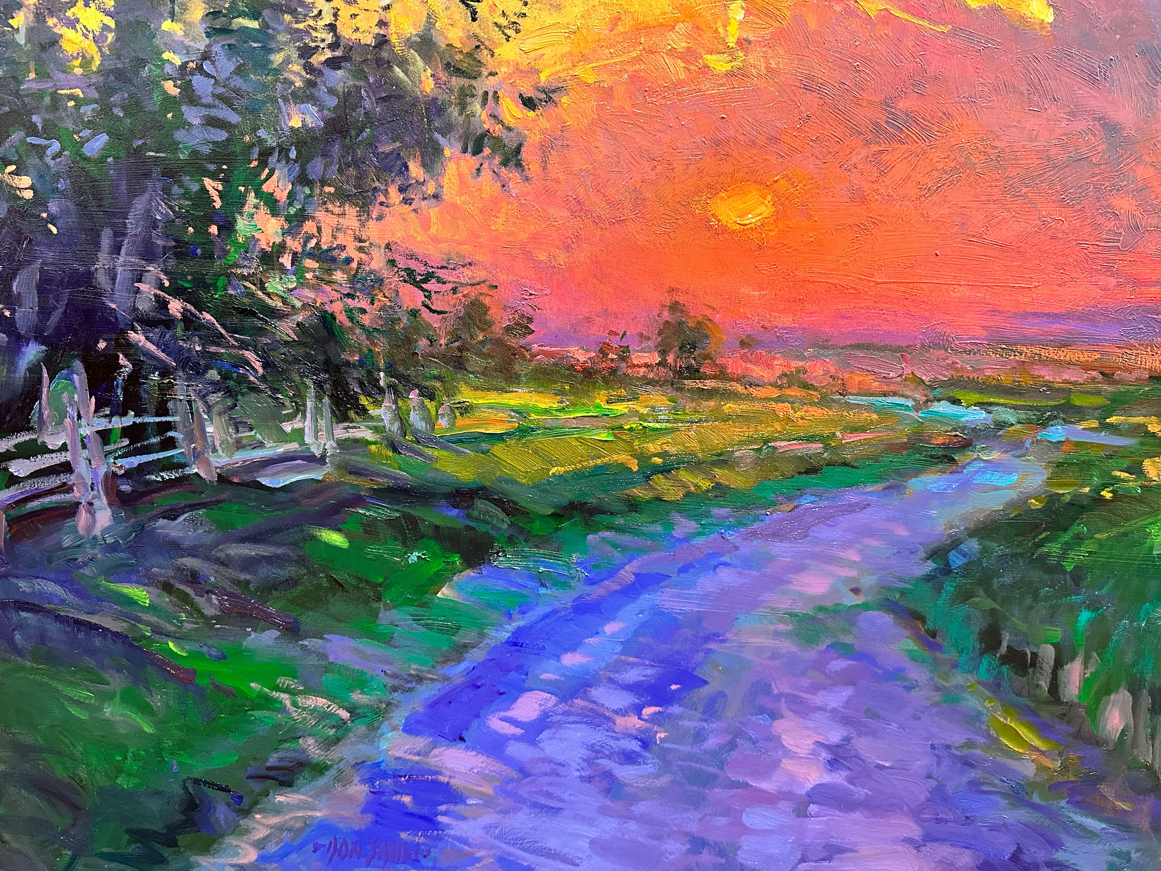 „Powerful Peace“, Don Sahli, 60x72, Original impressionistische Öl-Landschaft im Angebot 3