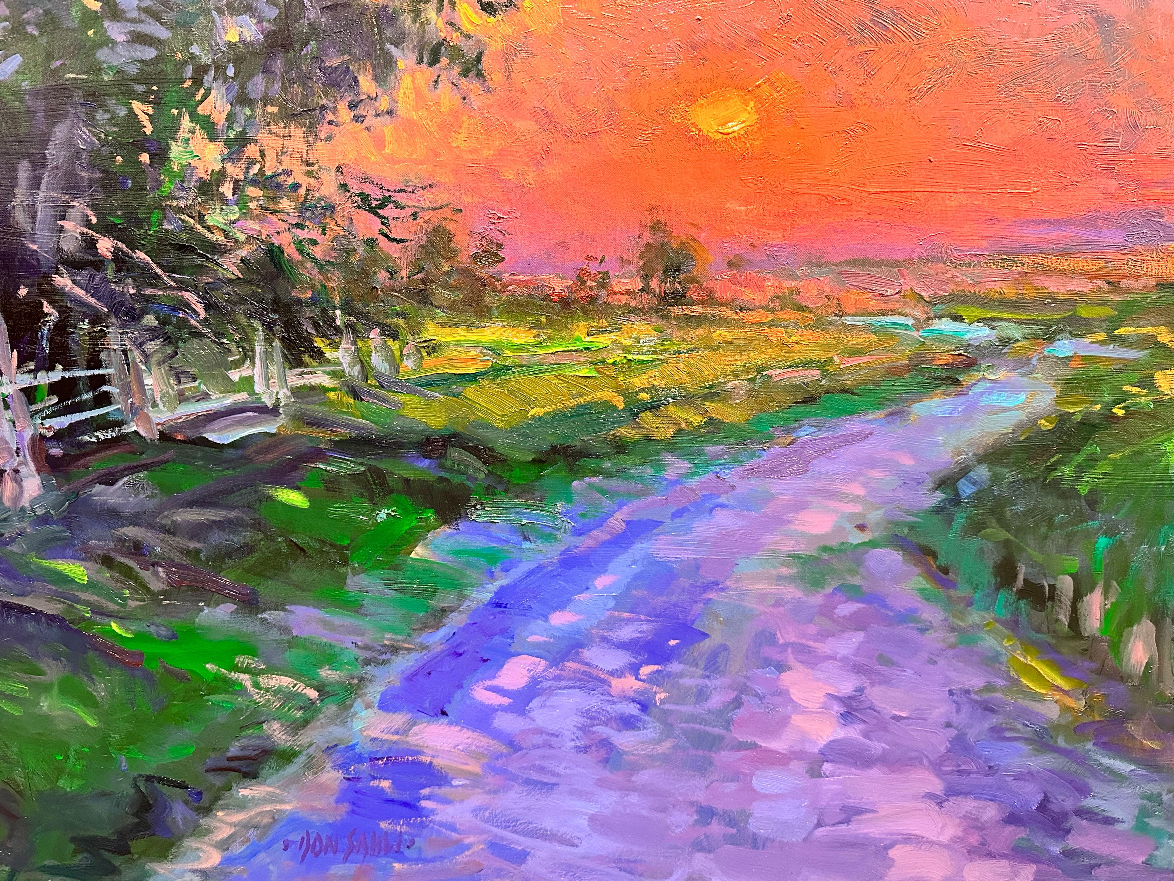 „Powerful Peace“, Don Sahli, 60x72, Original impressionistische Öl-Landschaft im Angebot 4
