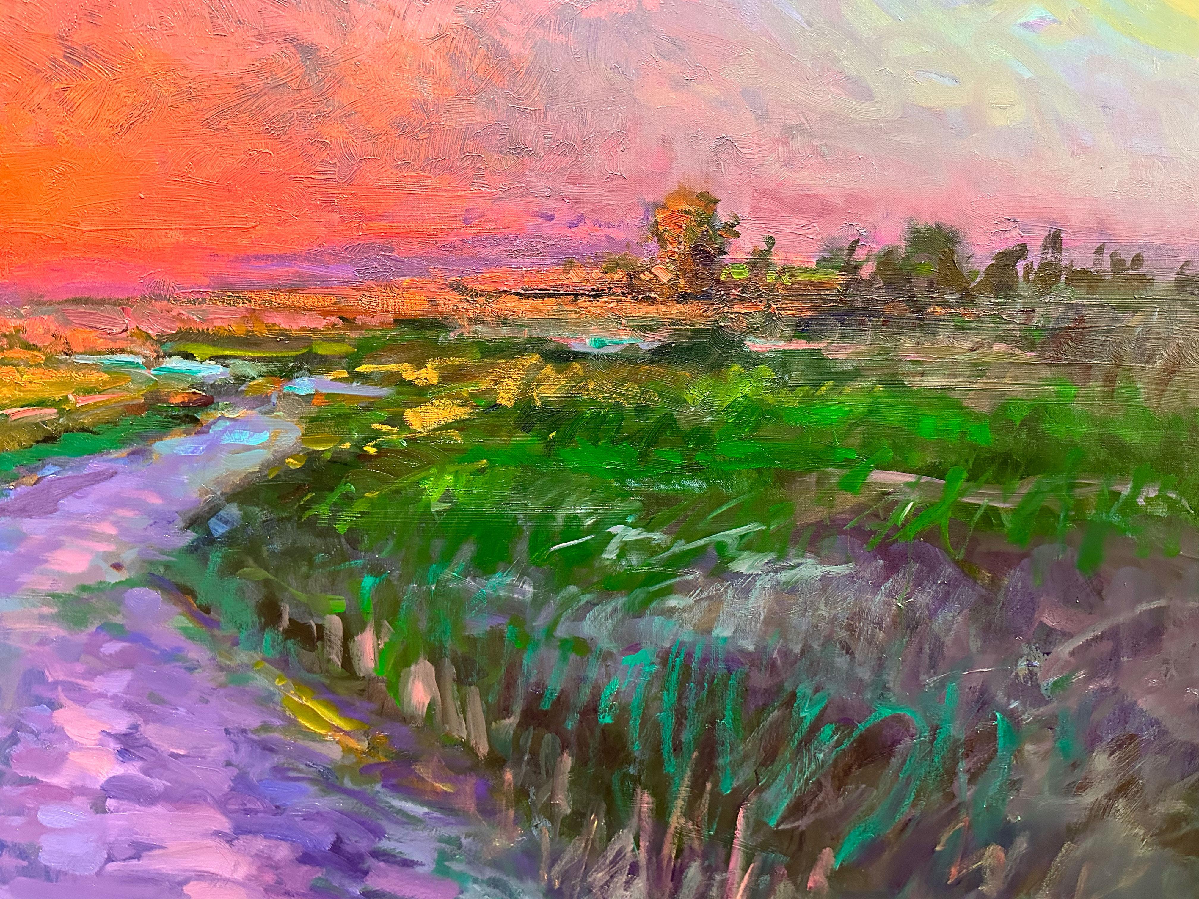 „Powerful Peace“, Don Sahli, 60x72, Original impressionistische Öl-Landschaft im Angebot 7
