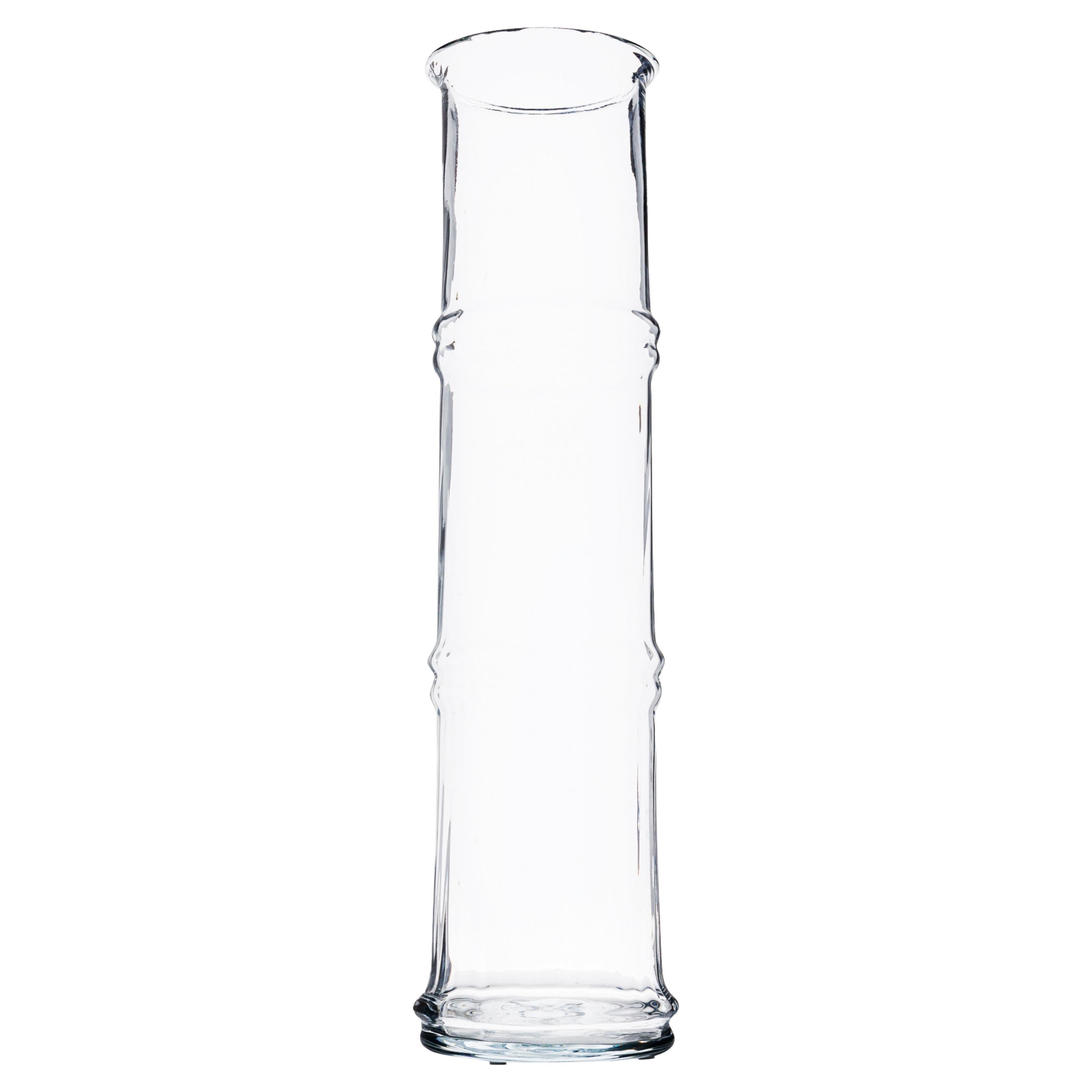 Don Shepard pour Blenko Vase en verre transparent à motif « Bamboo » en vente