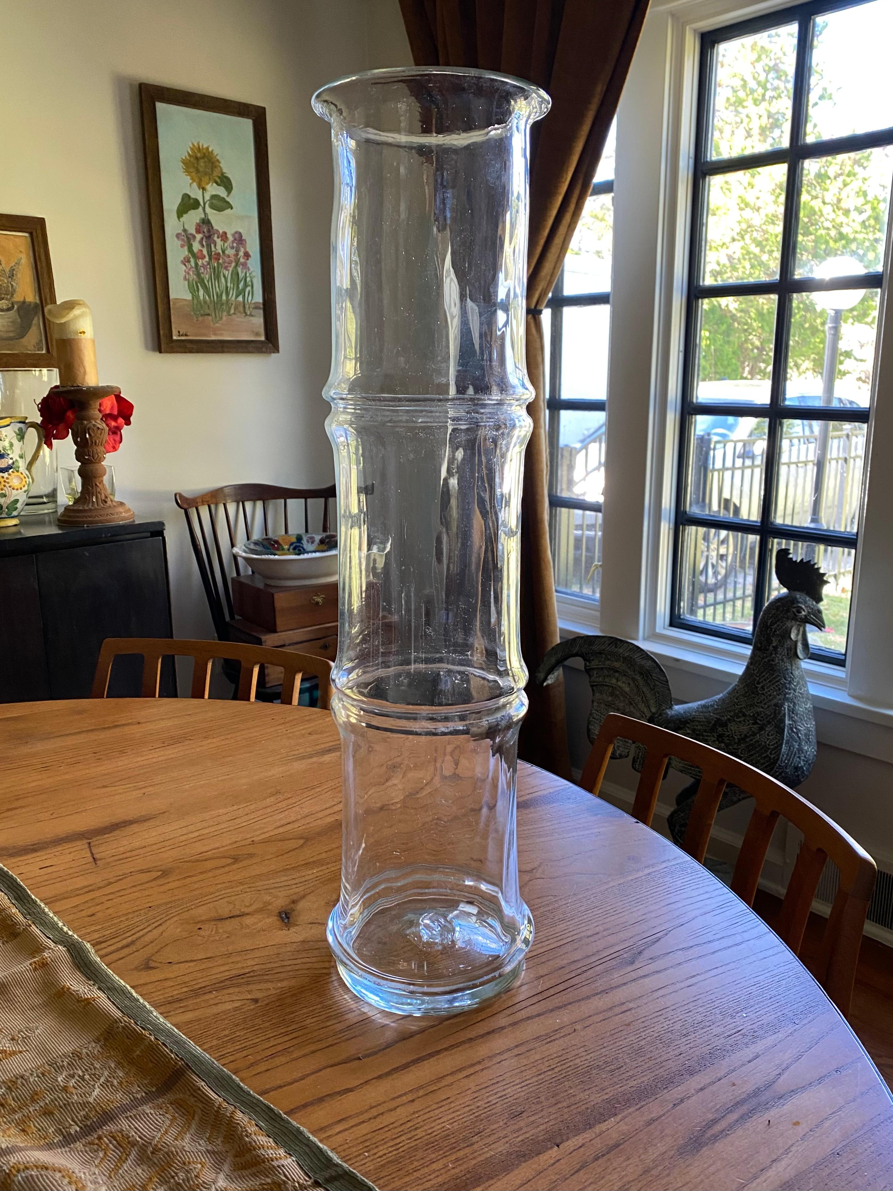 Mid-Century Modern Don Shepherd Blenko Glass #7820 Bamboo Vase For Sale