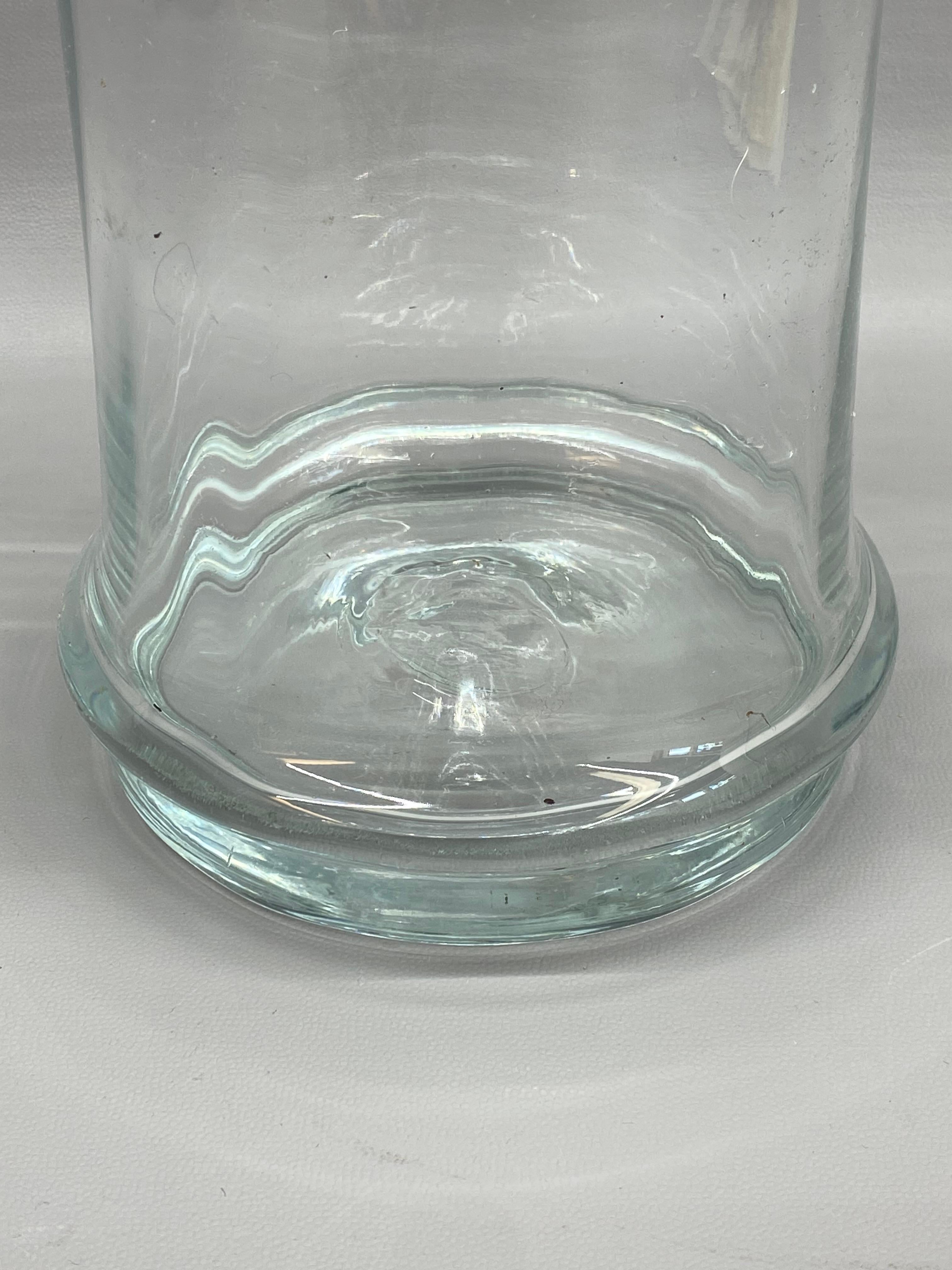 Late 20th Century Don Shepherd Blenko Glass #7820 Bamboo Vase For Sale