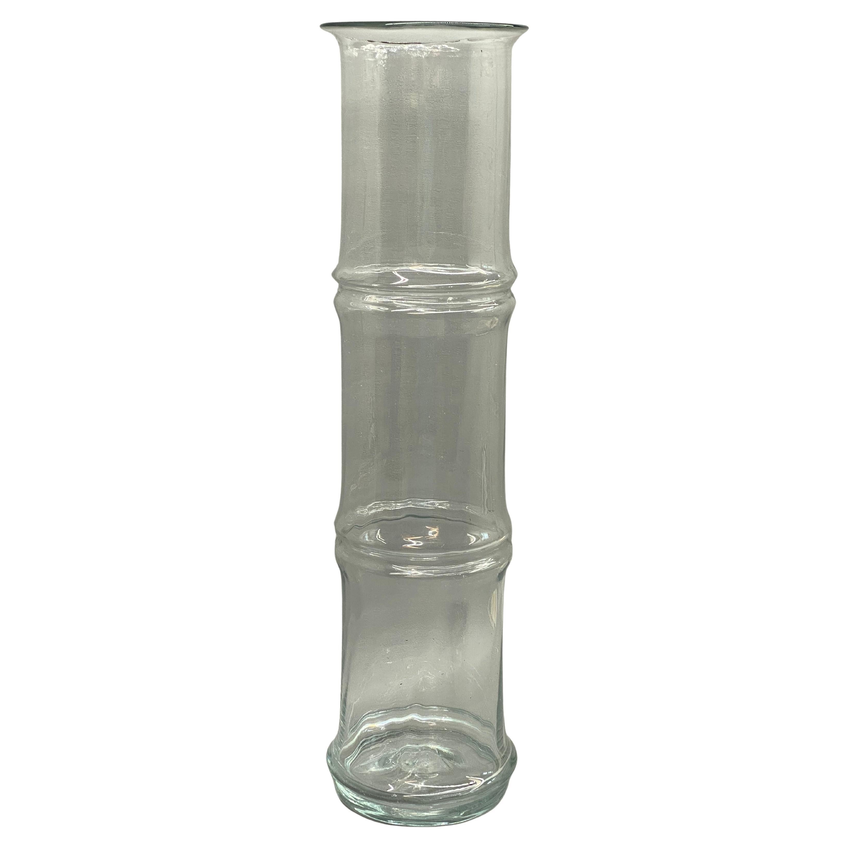 Don Shepherd Blenko Glass #7820 Bamboo Vase For Sale