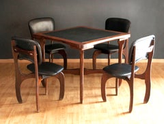 Don Shoemaker Card Table with 4 Chairs