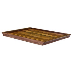Bandeja decorativa de marquetería Chevron de Don Shoemaker para Señal