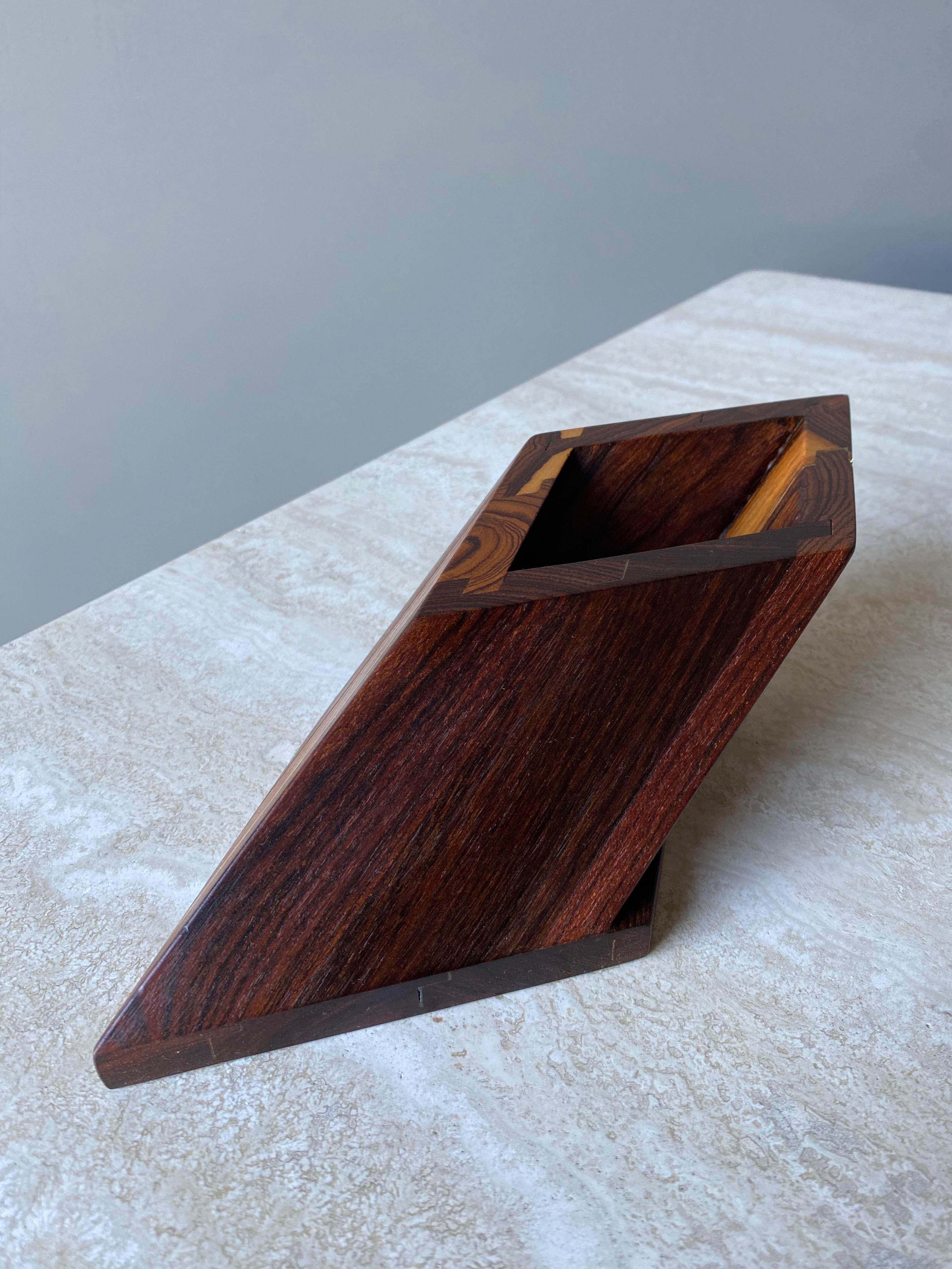 Don Shoemaker Cocobolo Pencil Holder for Señal, Mexico, 1980s For Sale 2