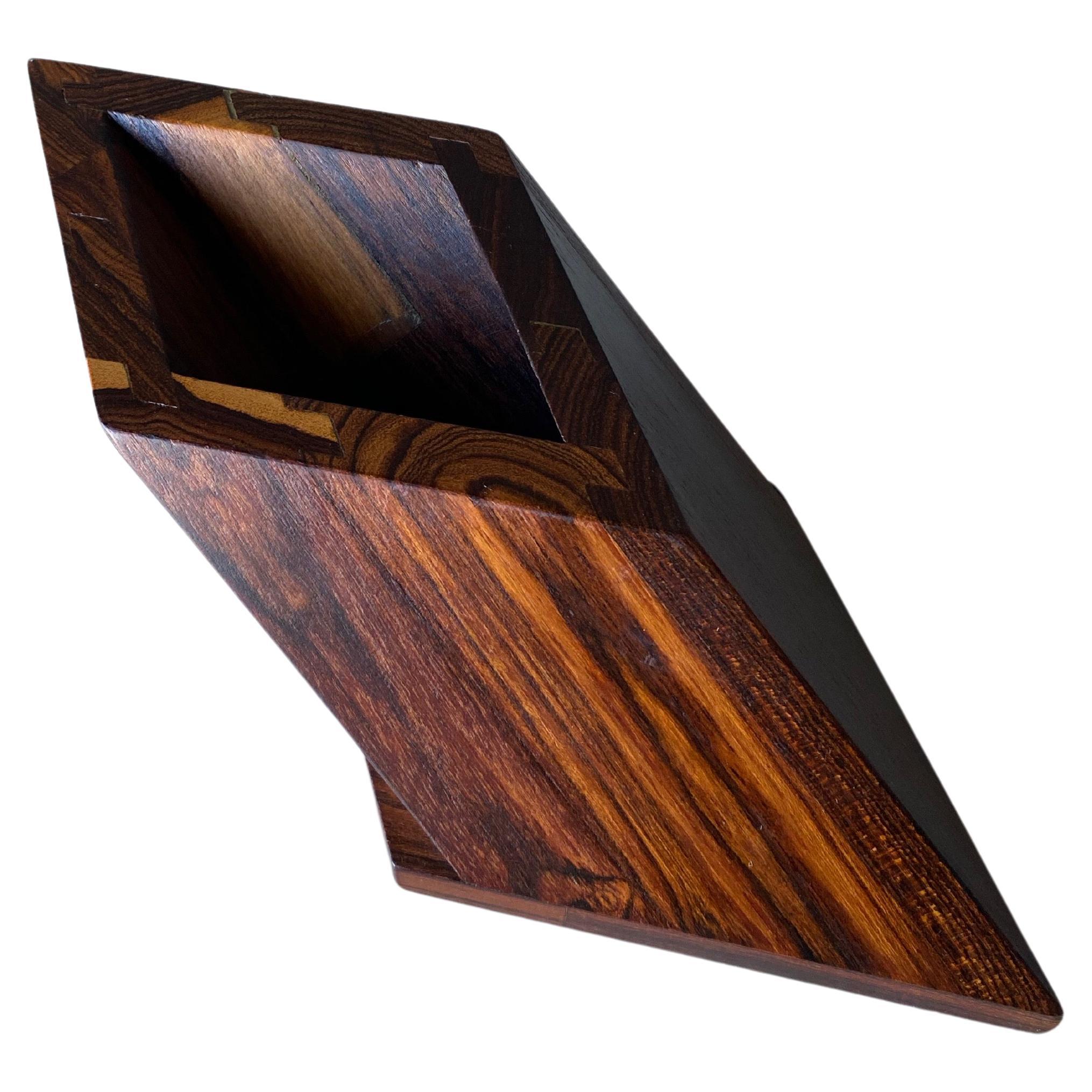 Portalápices de cocobolo Don Shoemaker para Señal, México, años 80