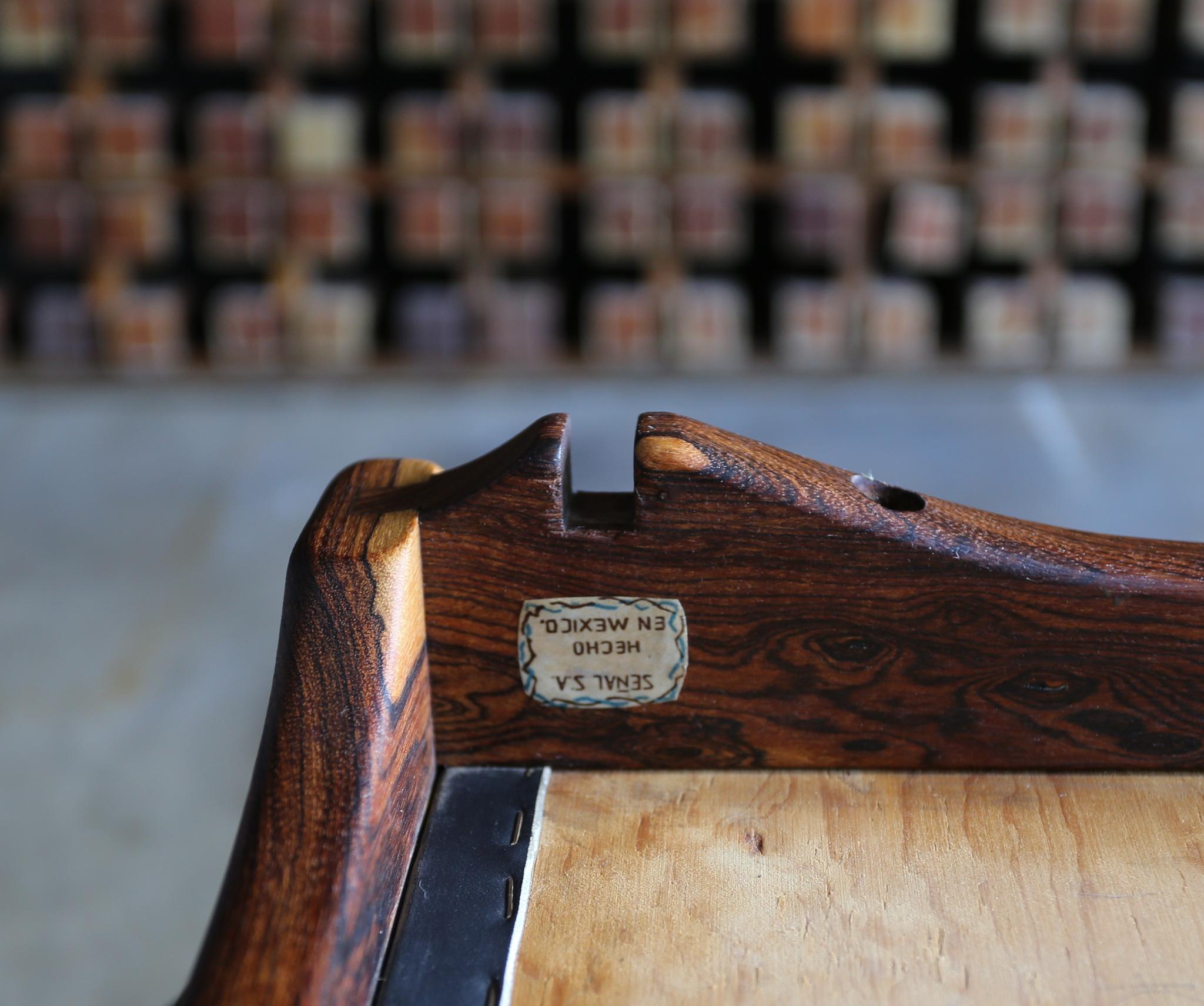 Don Shoemaker Cocobolo Rosewood Ottomans for Señal, circa 1970 4