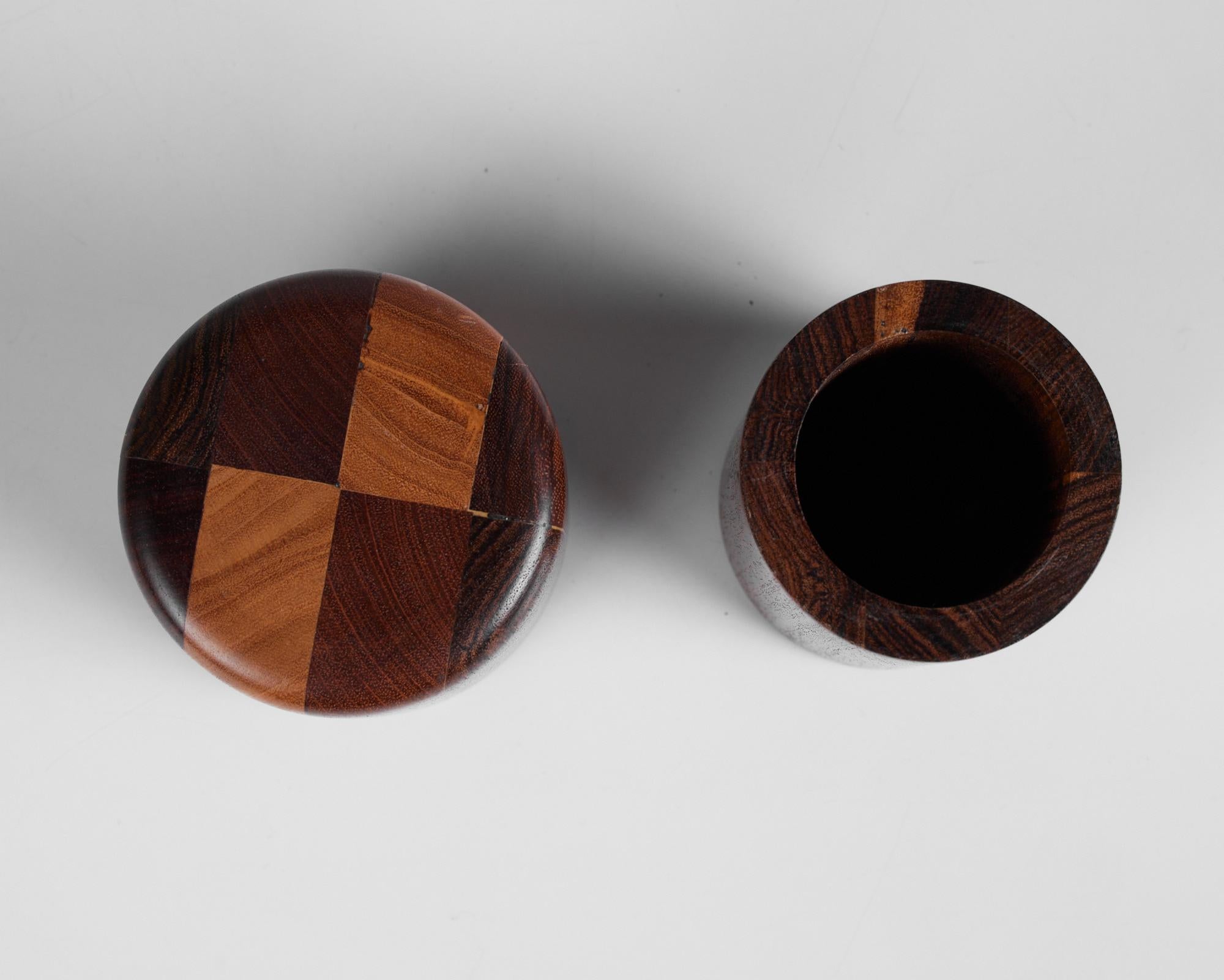 Rosewood Don Shoemaker Cylindrical Vessel For Sale