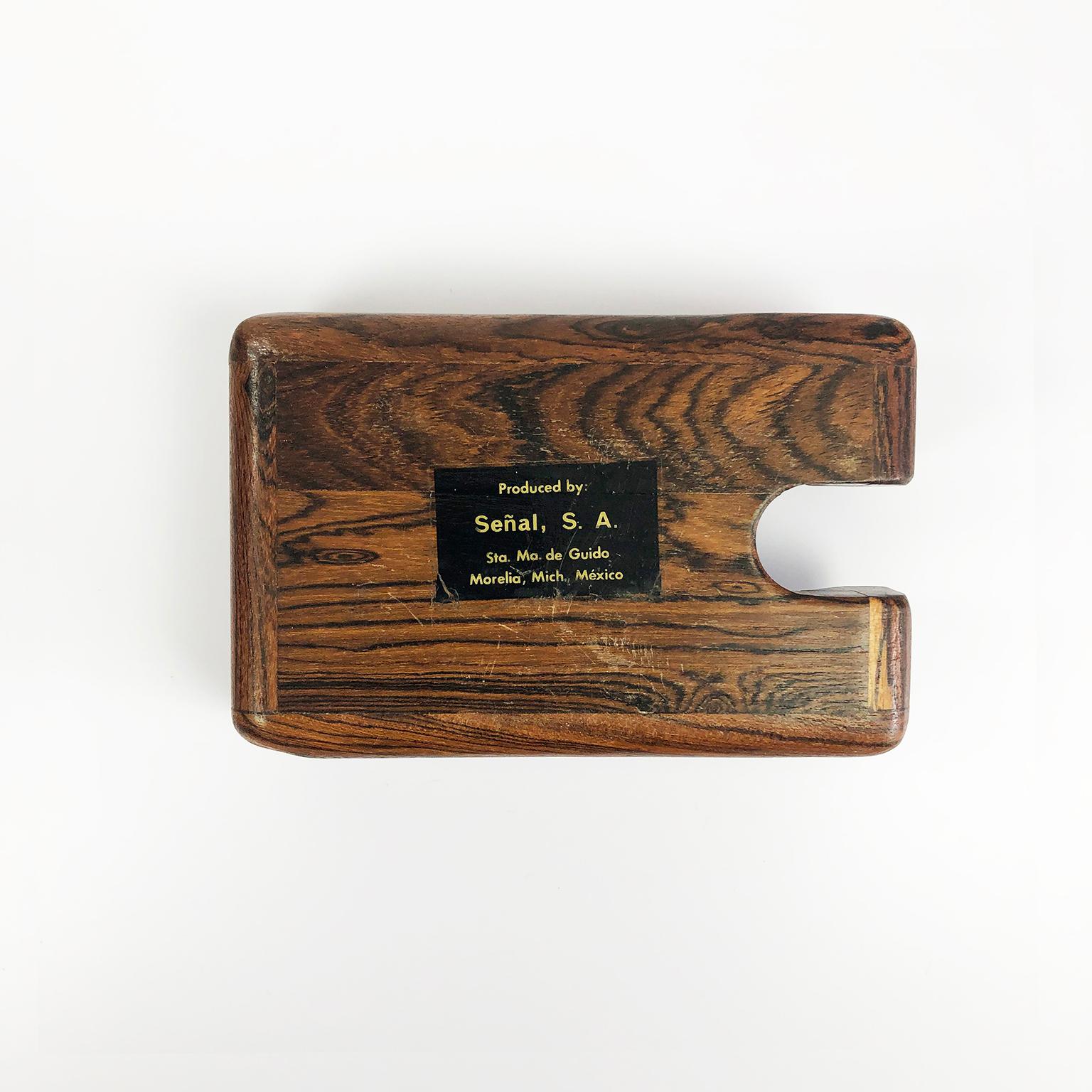 Mid-Century Modern Don Shoemaker Desk Top Business Card Holder For Sale