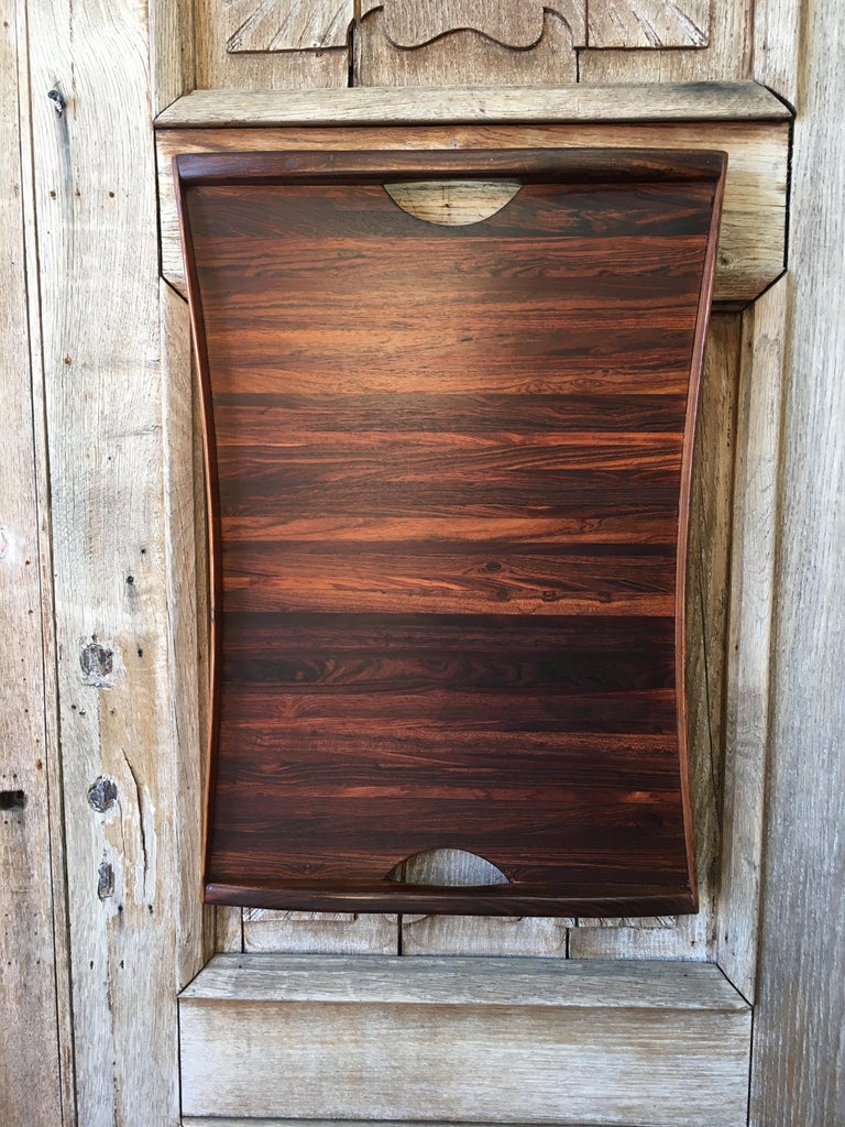 Don Shoemaker Exotic Hardwood Serving Tray at 1stDibs