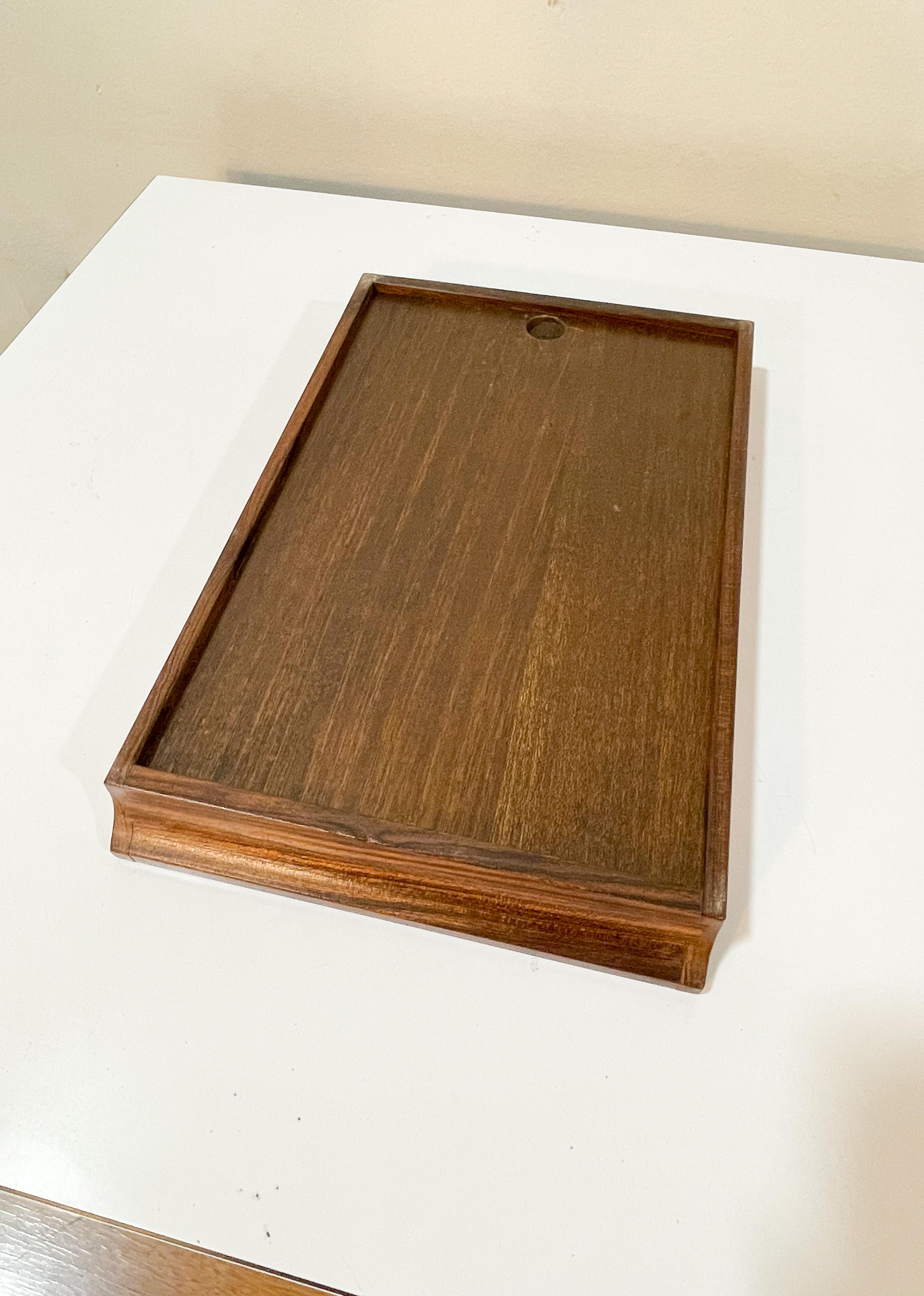 20th Century Don Shoemaker Exotic Wood Tray For Sale