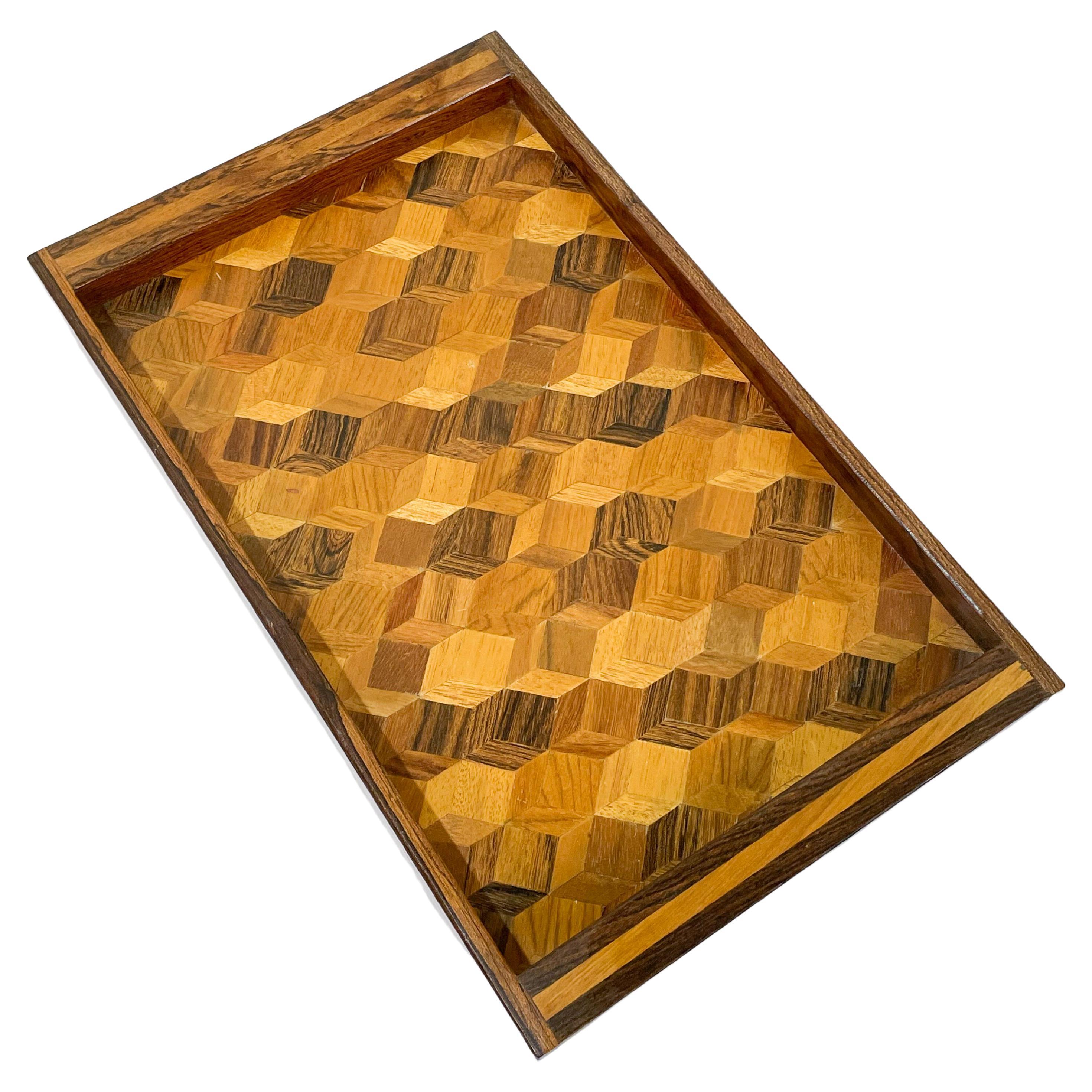 Don Shoemaker Exotic Wood Tray For Sale