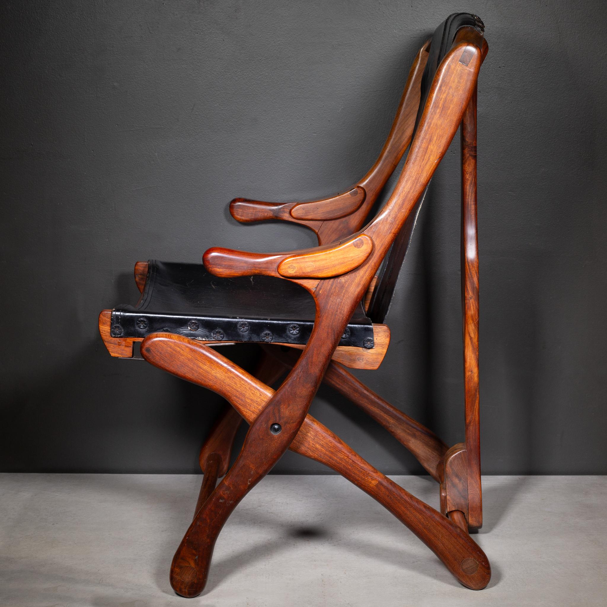 Mid-Century Modern Don Shoemaker Folding Arm Chair, Mexico c.1960 For Sale