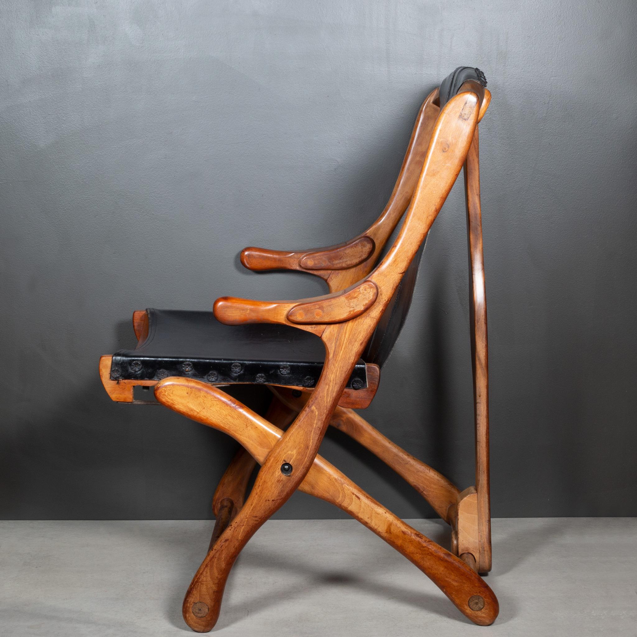 Danish Don Shoemaker Folding Lounge Chairs, Mexico c.1960 For Sale