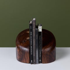 Don S. Shoemaker Cocobolo Wood Bookends, Mid-20th Century