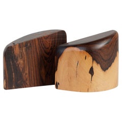 Don Shoemaker for Señal Bookends in Solid Cocobolo