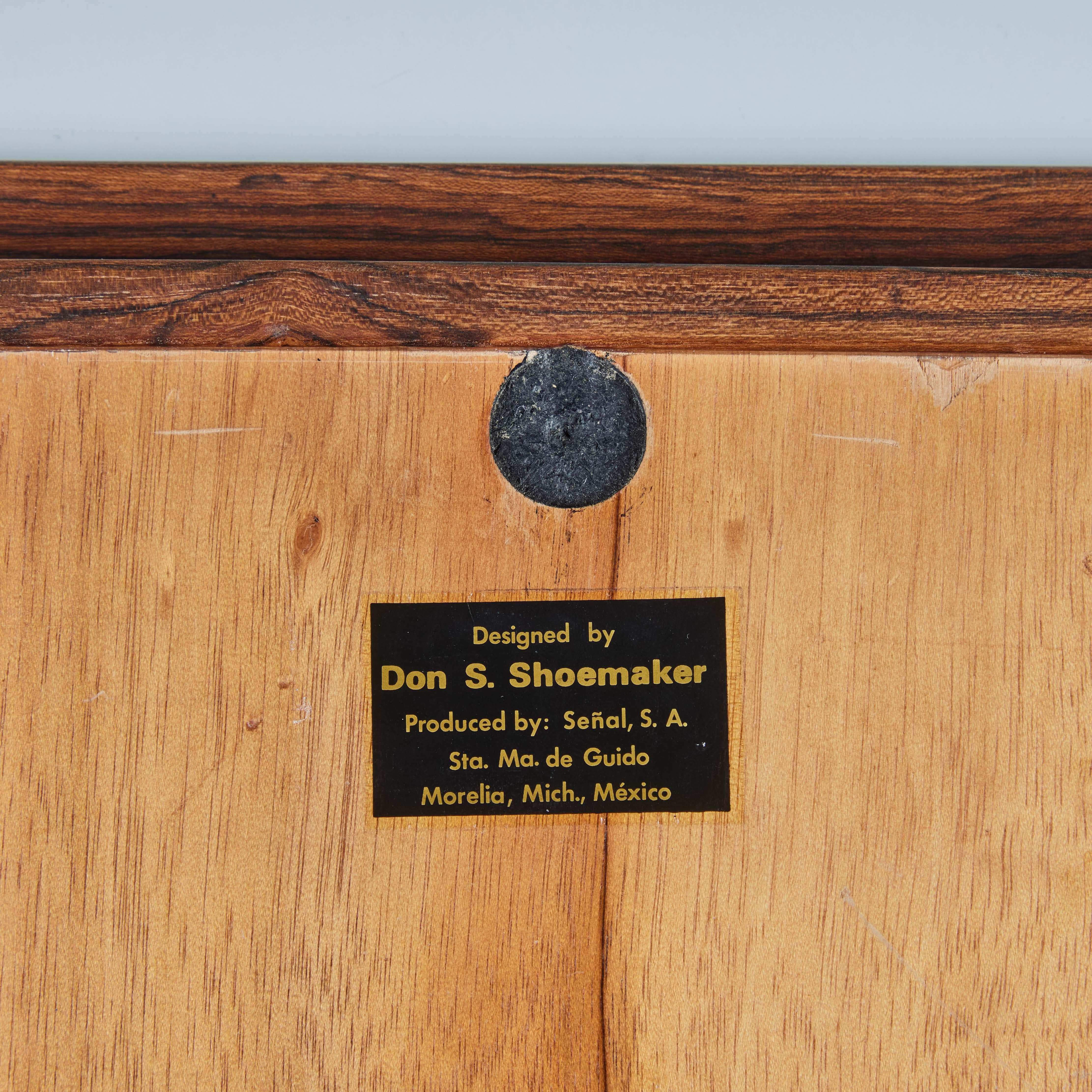 Don Shoemaker für Señal Diamond Geometrisches Intarsien-Tablett im Angebot 8