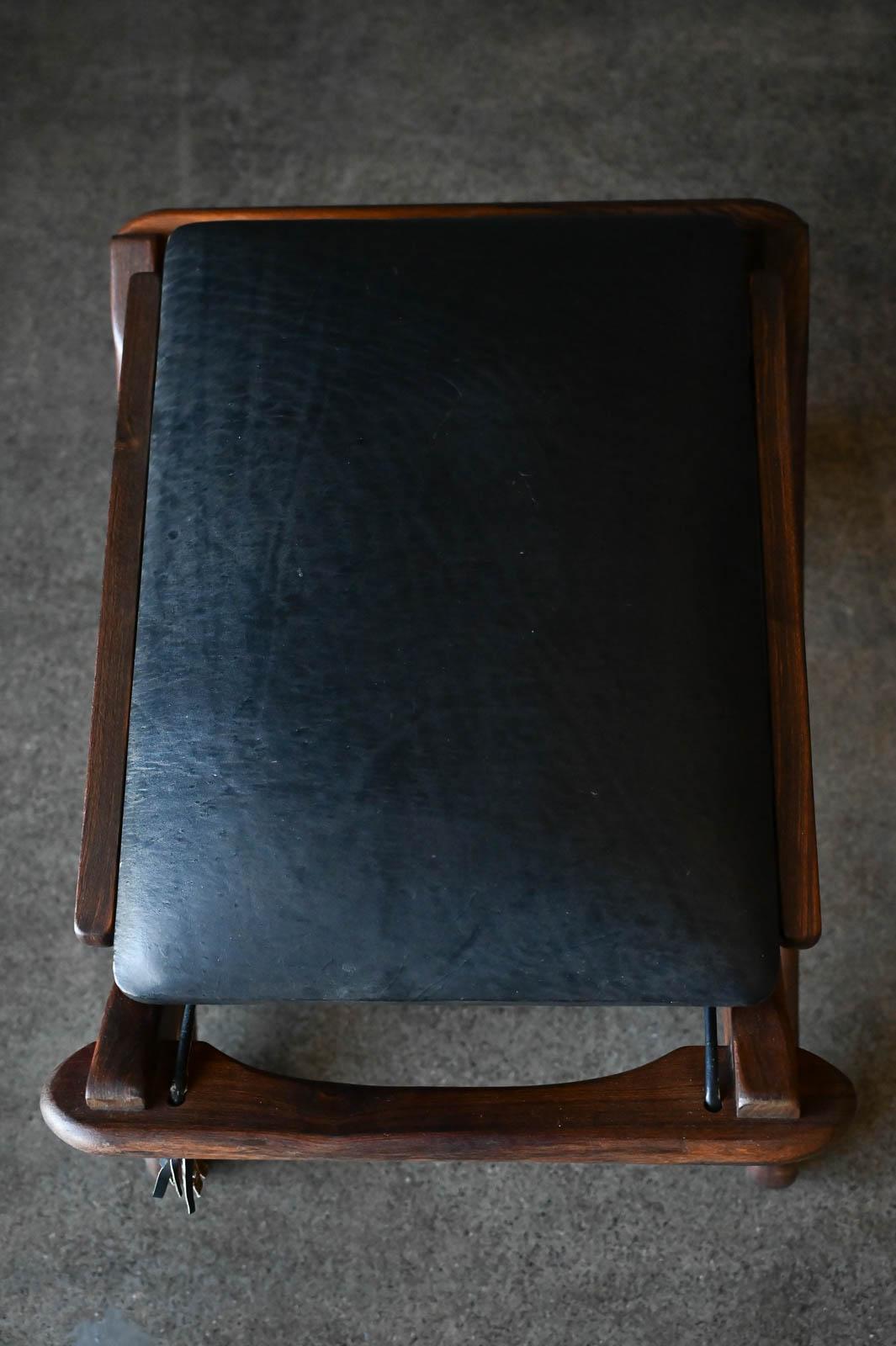 Don Shoemaker for Señal Folding Stool or Ottoman, ca. 1960 In Good Condition In Costa Mesa, CA