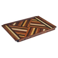 Don Shoemaker for Señal Geometric Marquetry Decorative Tray