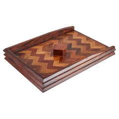 Vintage Don Shoemaker for Señal Marquetry Paper Tray