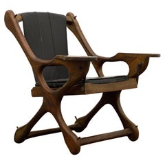 Vintage Don Shoemaker for Senal S.A. Cocobolo Rosewood 'Swinger' Rocking Chair, Signed