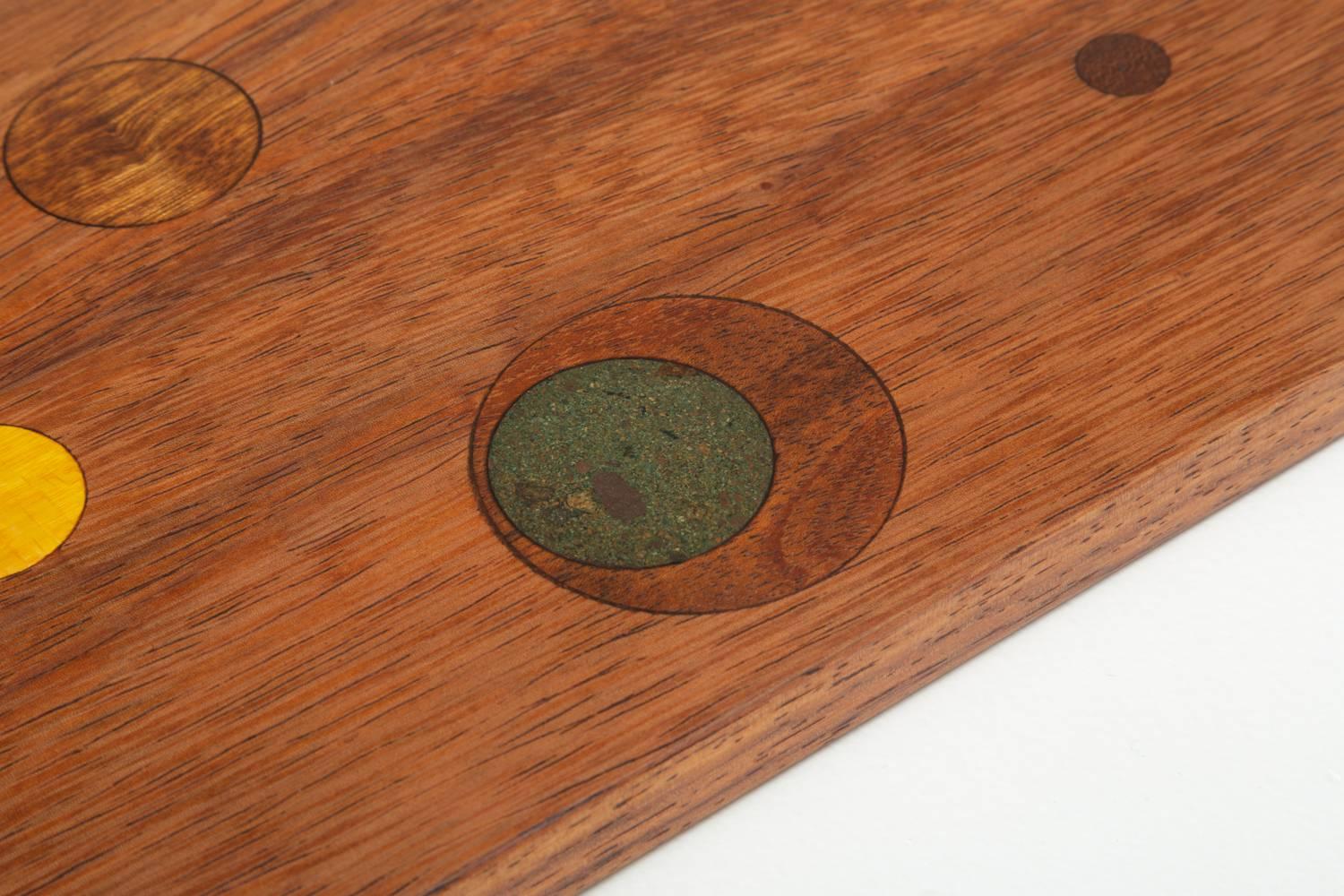 Don Shoemaker Inlaid “Planetarium” Cutting Board In Excellent Condition In Los Angeles, CA