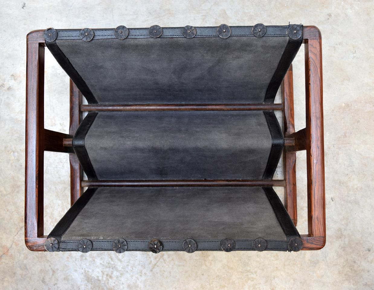 Hand-Crafted Don Shoemaker Magazine Rack For Sale