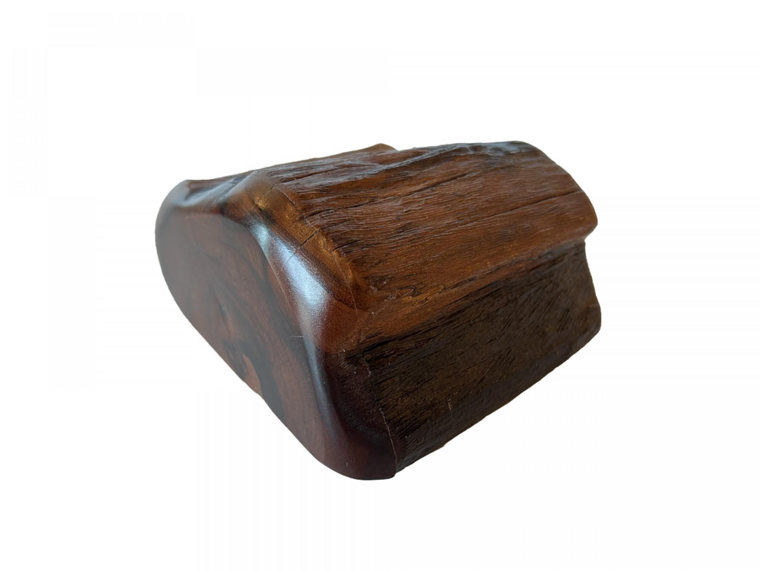 Don Shoemaker Midcentury Organic Jacaranda Wood Jewelry Box In Good Condition For Sale In New York, NY
