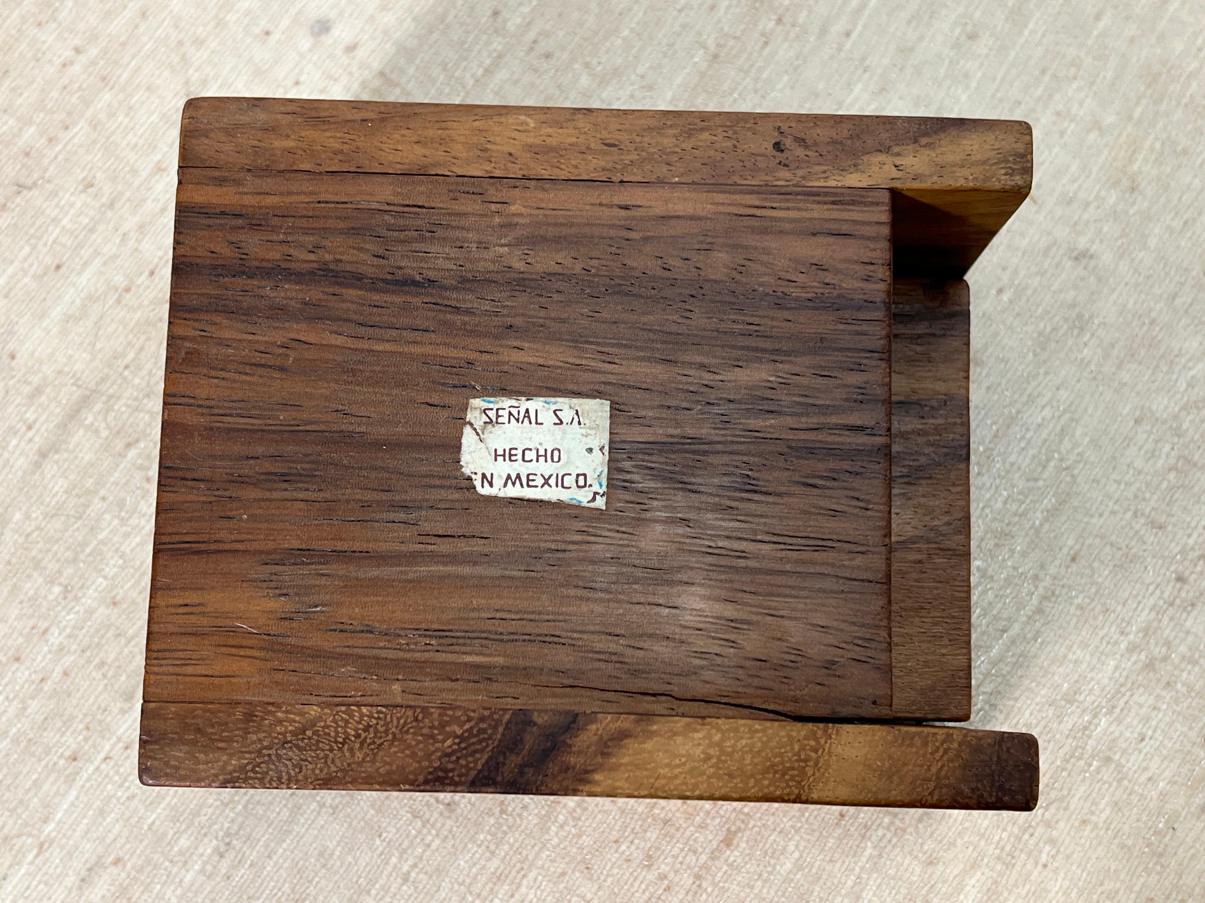 Don Shoemaker Mixed Woods Trinket Box Circa 1960s For Sale 3