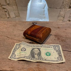 Don Shoemaker Modern Cocobolo Secret Keepsake Small Wood Box 1970s Mexico