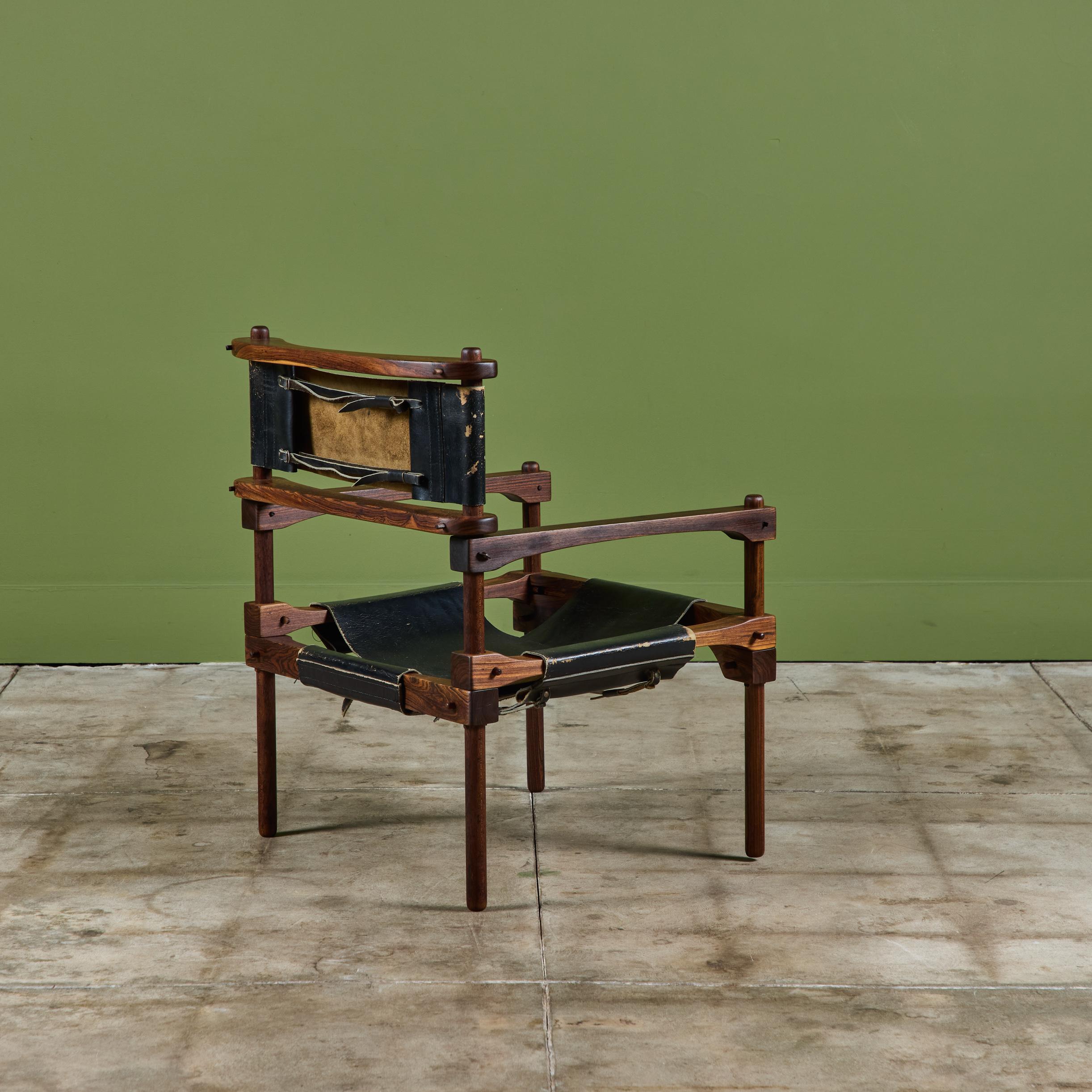 Mid-Century Modern Don Shoemaker Perno Safari Chaise en vente