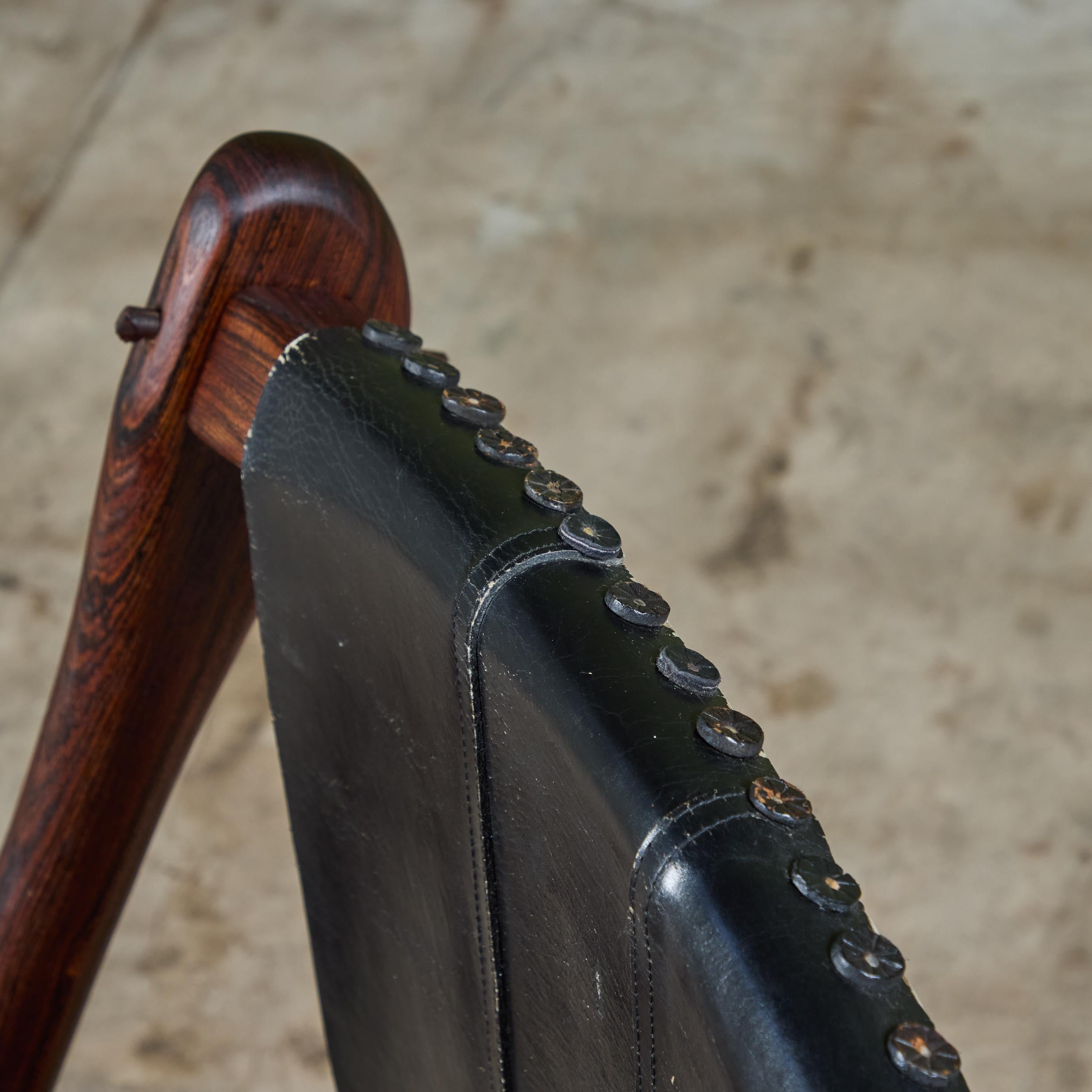 Don Shoemaker Rosewood Swinger Lounge Chair For Sale 4