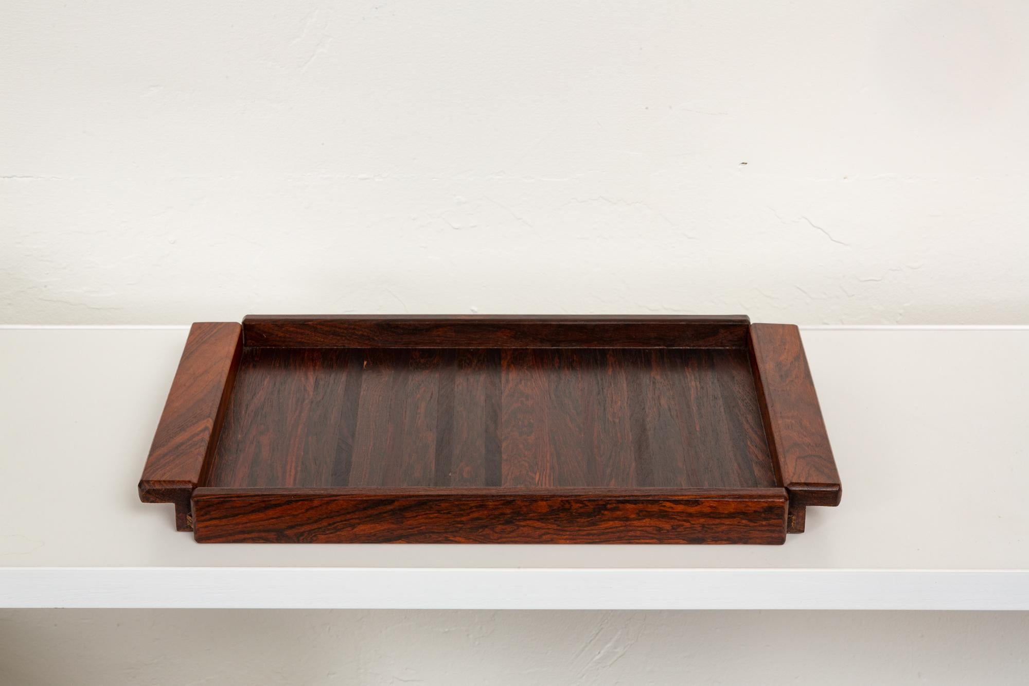 Don Shoemaker Rosewood Tray for Señal In Excellent Condition In Los Angeles, CA