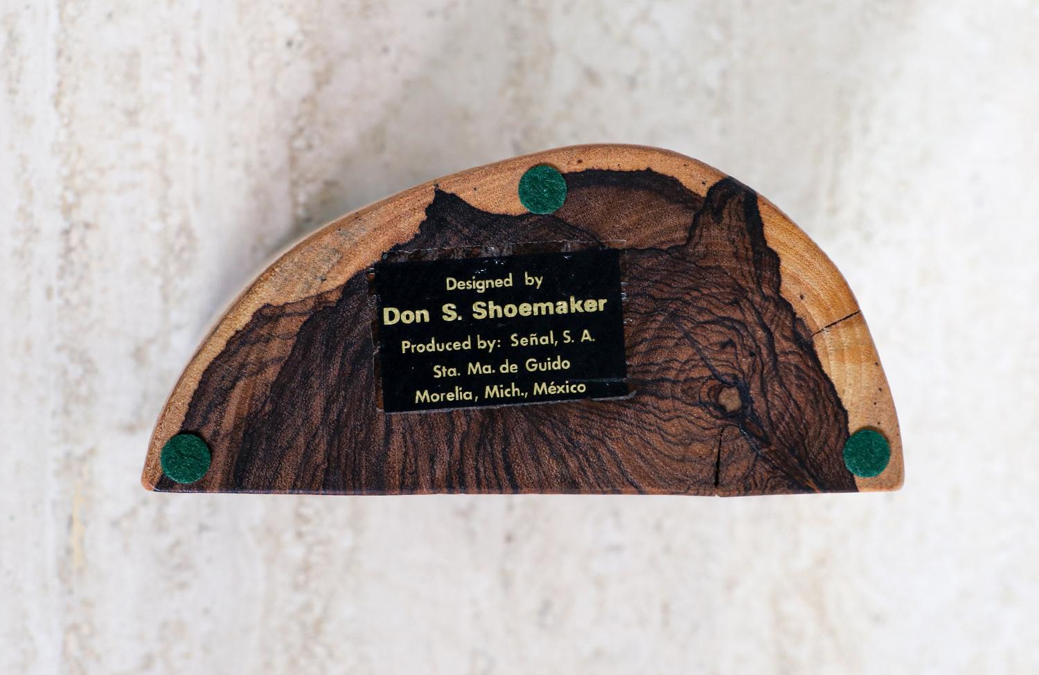 Don Shoemaker Sculpted Cocobolo Rosewood Bookends for Señal Furniture 1