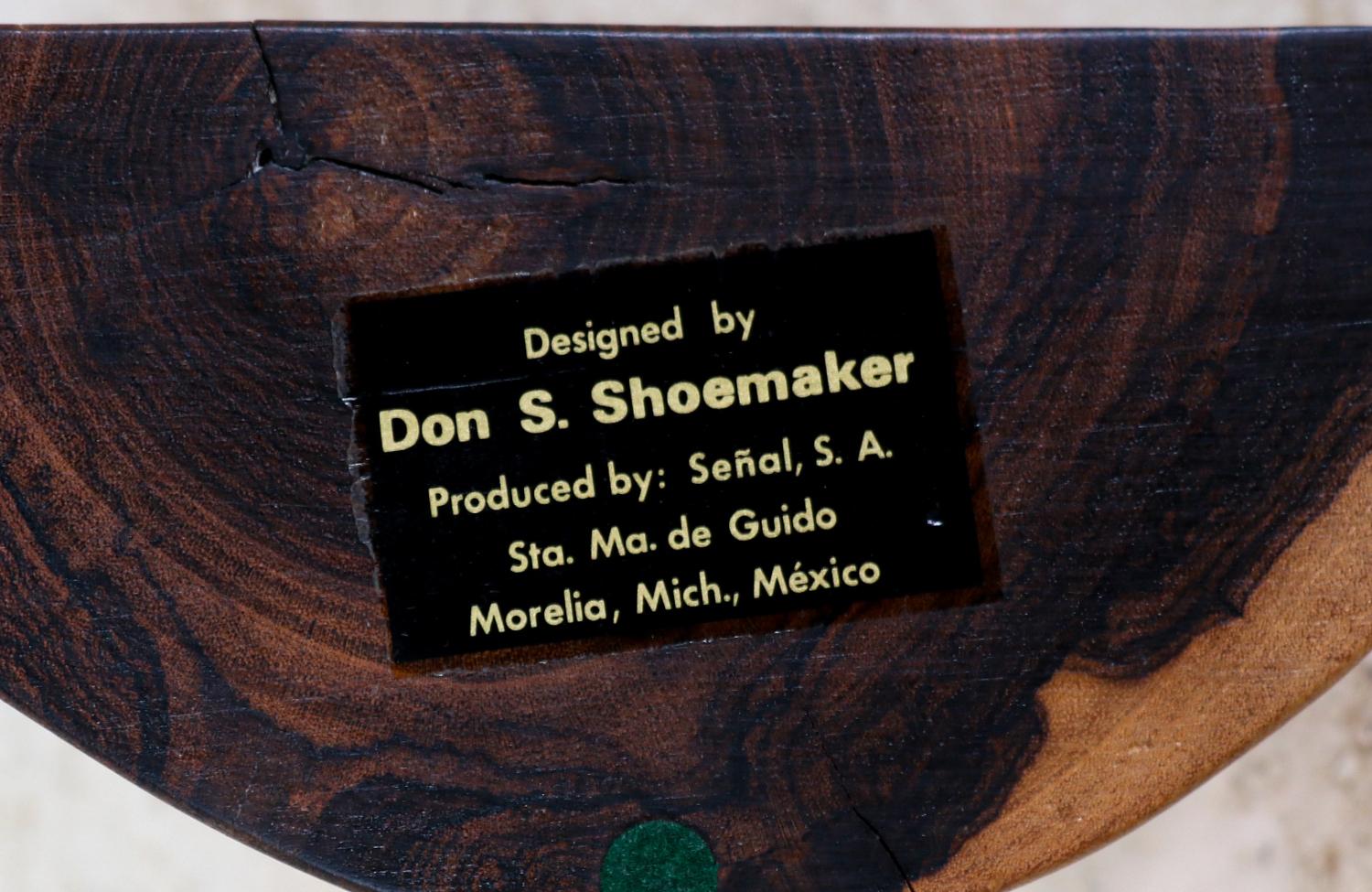 Don Shoemaker Sculpted Rosewood Bookends for Señal Furniture For Sale 1