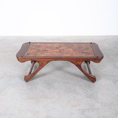 Don Shoemaker Senal S.A. Cocobolo Rosewood Parquetry Table, Mid Century