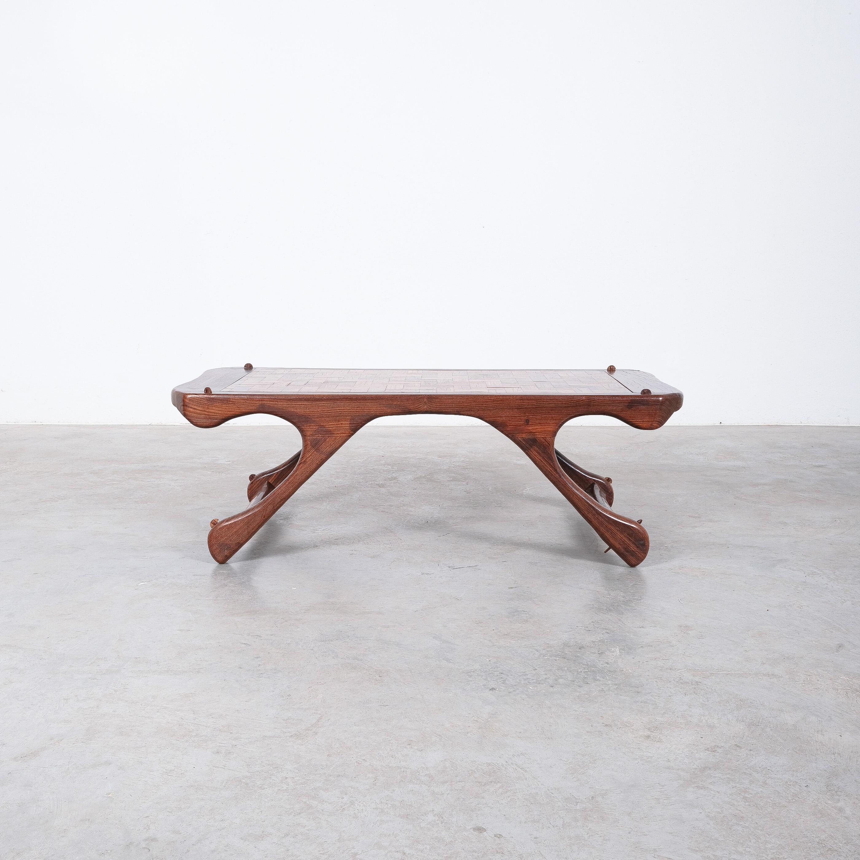 Don Shoemaker Senal S.A. Cocobolo-Parketttisch aus Rosenholz, Mitte des Jahrhunderts (Moderne der Mitte des Jahrhunderts) im Angebot