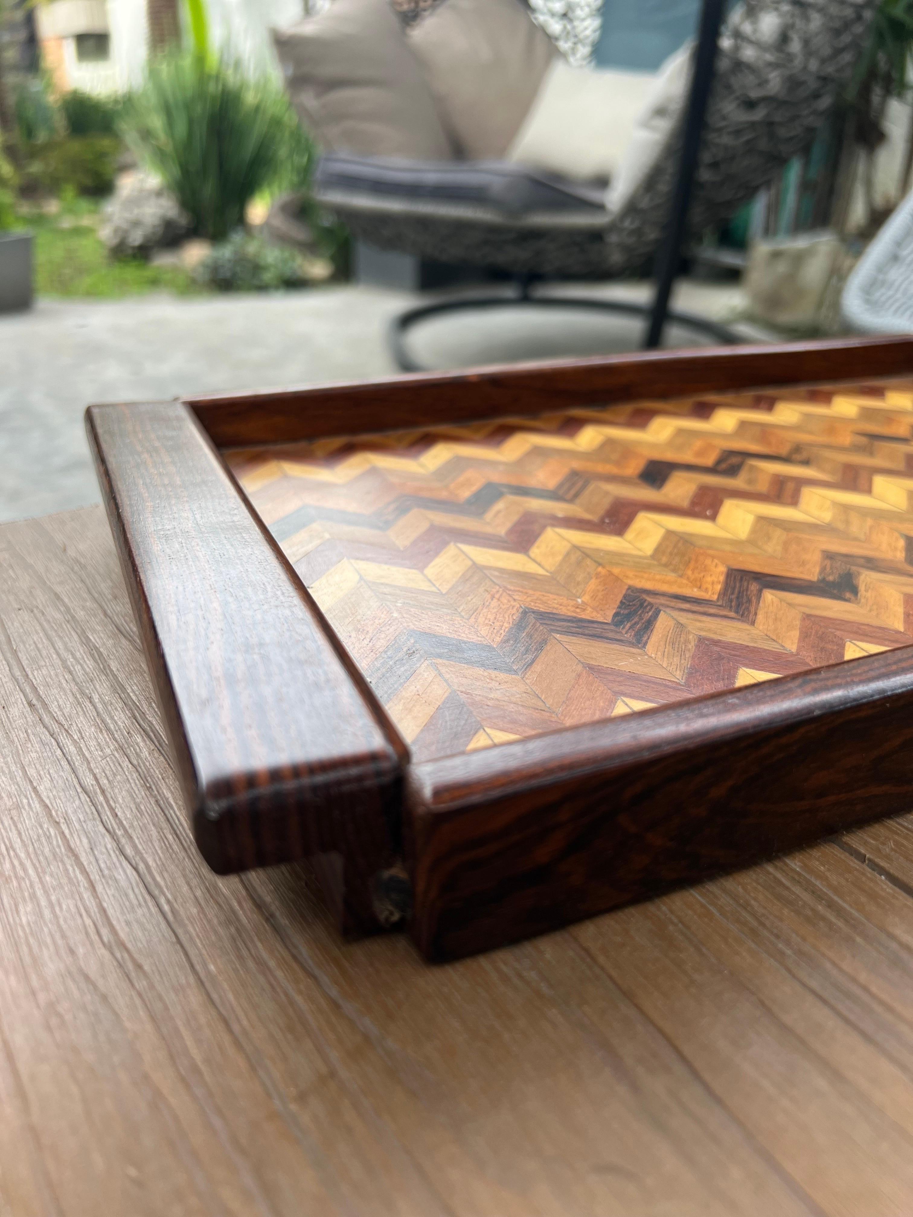 Wood Don Shoemaker Serving Tray For Sale