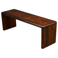Don Shoemaker Solid Brazilian Rosewood Table / Bench 1970s Studio Craft Mexico