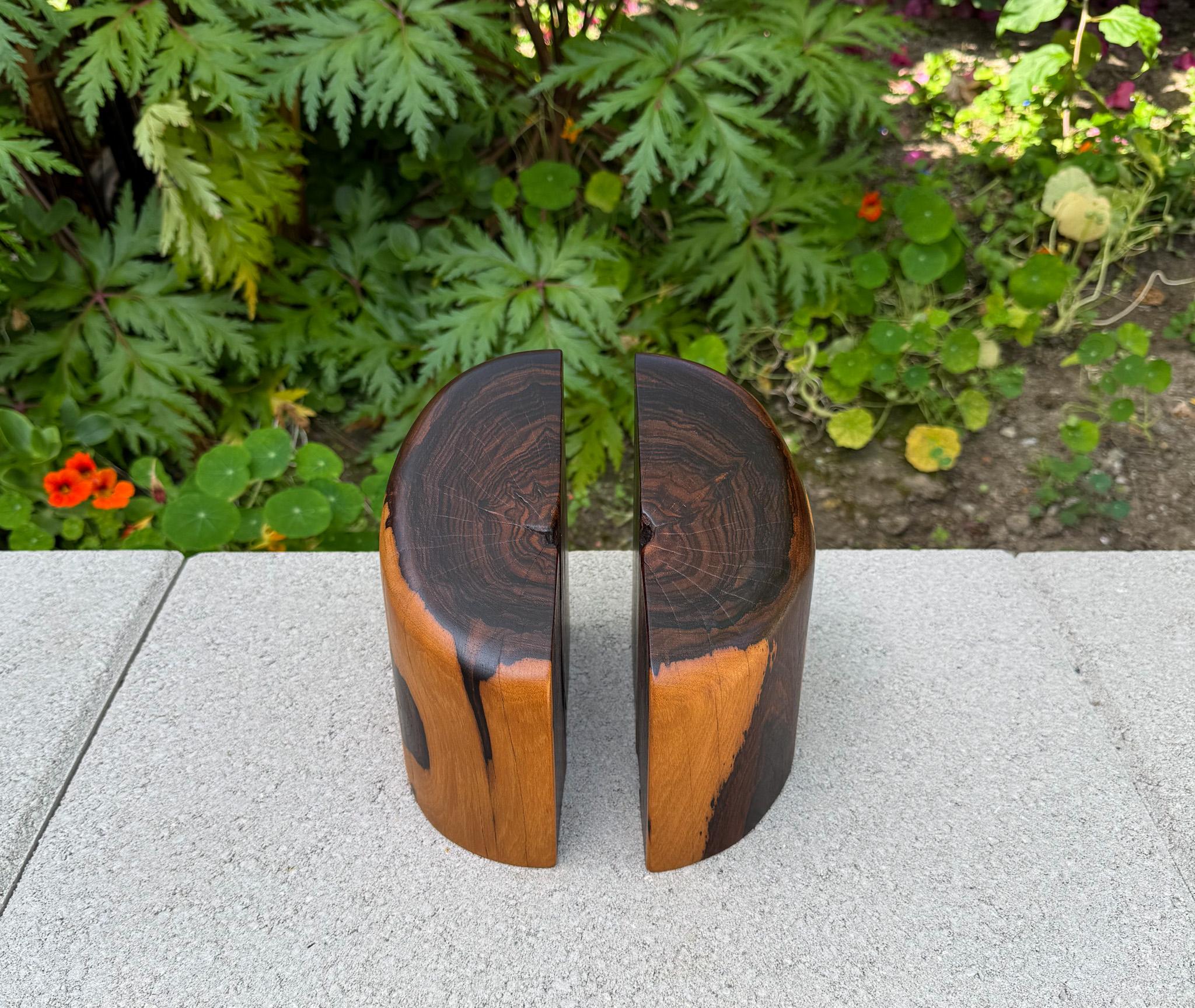 Don Shoemaker Massivholz Cocobolo für Señal Buchstützen, Mexiko, um 1965 im Angebot 3