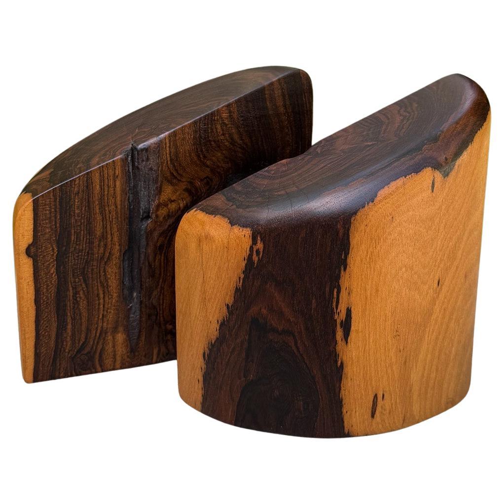 Don Shoemaker Massivholz Cocobolo für Señal Buchstützen, Mexiko, um 1965