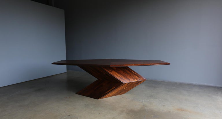 Don Shoemaker Stacked Cocobolo Dining Table for Señal, circa 1965 For ...