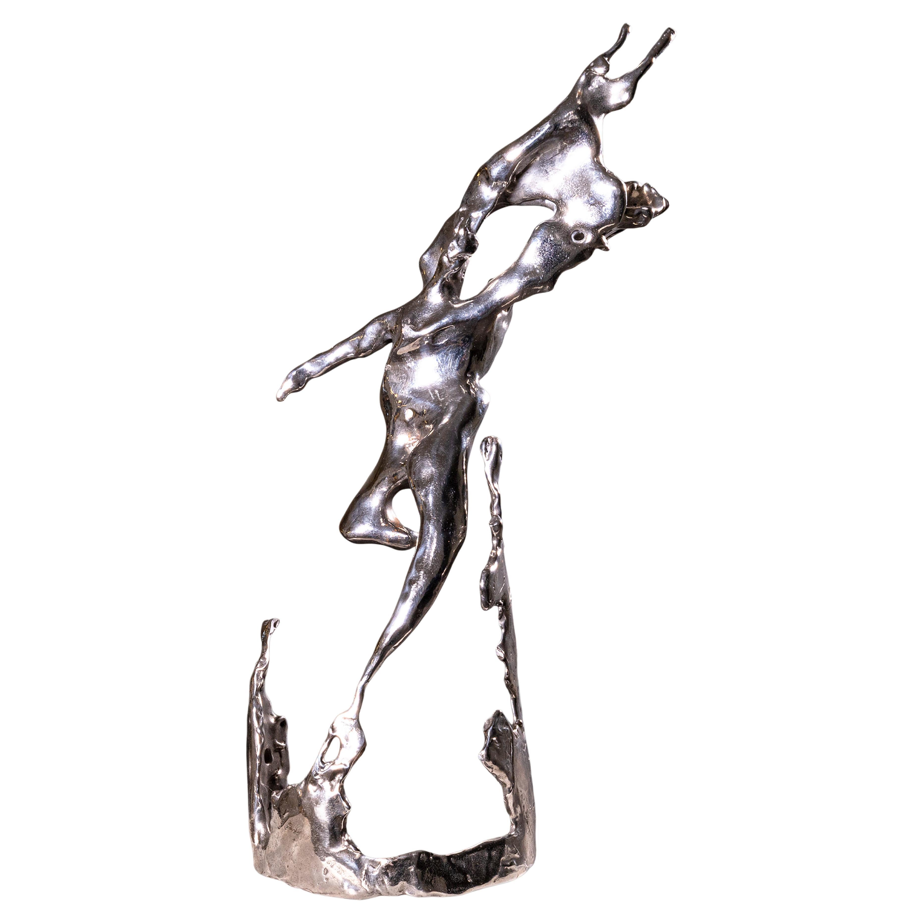 Scultura in acciaio galvanizzato di Don Snyder 1974
