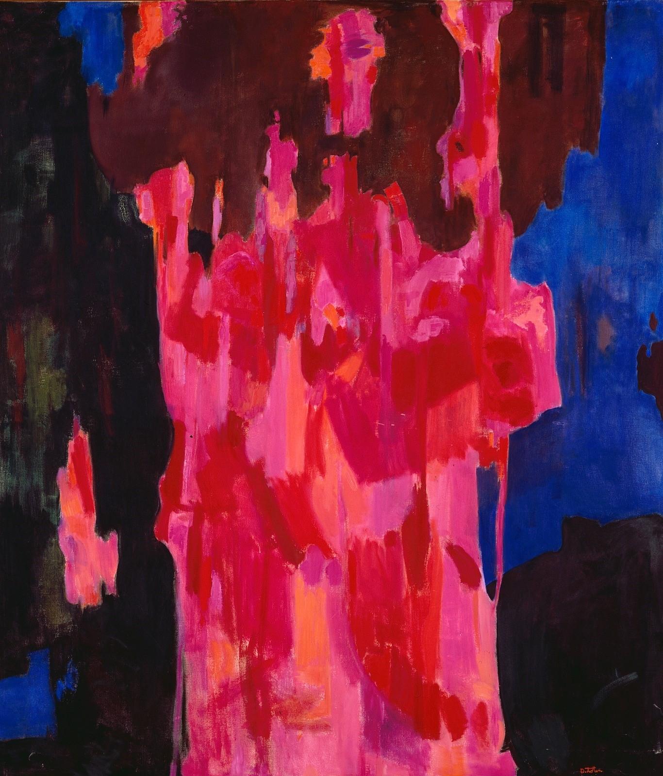 Don Totten Abstract Painting - Requiem JFK 