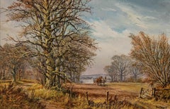 Don Vaughan (n.1937) - Siglo XX Óleo, Caballos de arado