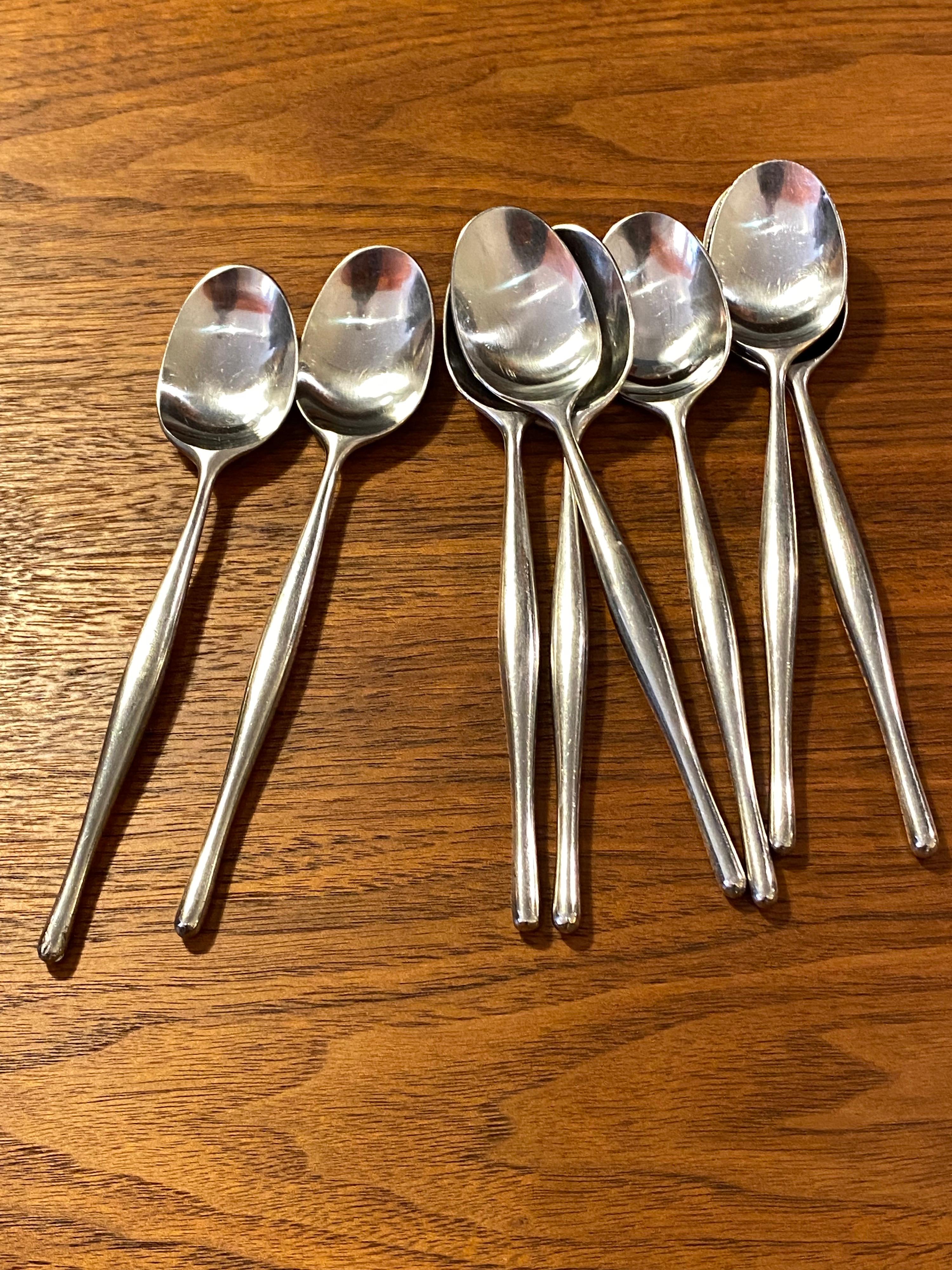Norwegian Don Wallace Design 3 Stainless Flatware Set /Service for 8 For Sale