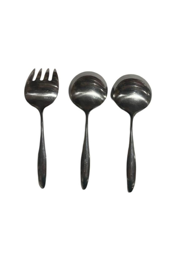 Don Wallace pour Lauffer Design 2 ensemble de 42 pièces en acier inoxydable en vente 4