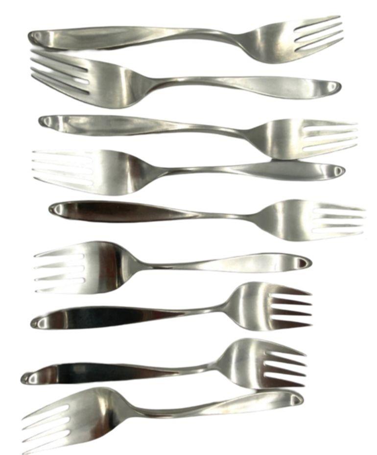 Milieu du XXe siècle Don Wallace pour Lauffer Design 2 ensemble de 42 pièces en acier inoxydable en vente