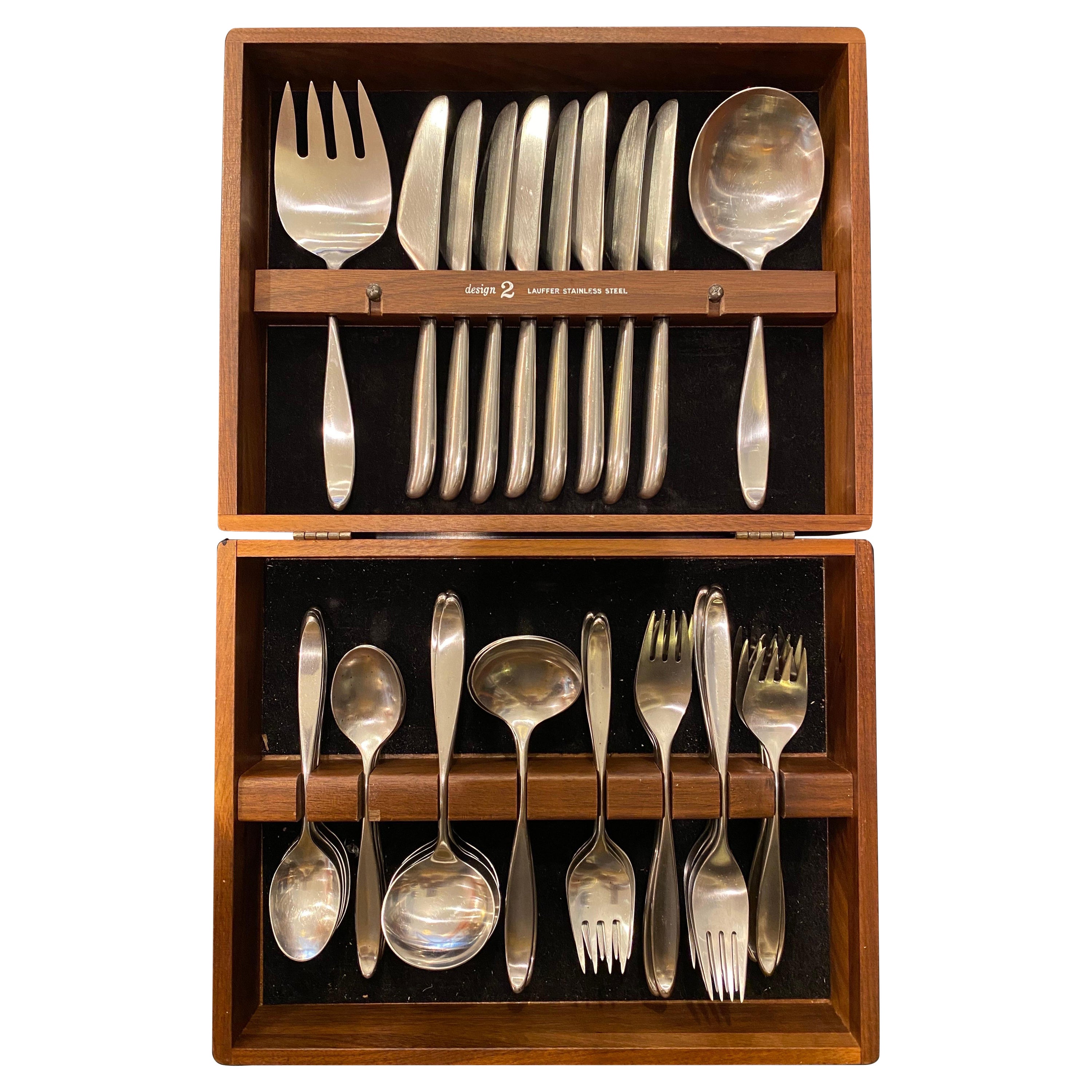 Don Wallance for Lauffer Design 2 Flatware Set in Original Box